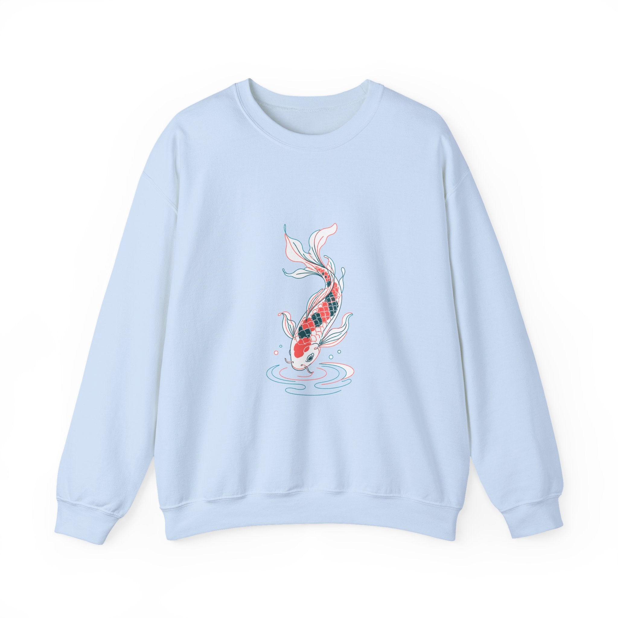 Matching Couple Sweatshirt - Koi Fish Yin Yang Matching Couple Premium Fleece Sweatshirt Minimalist Art His Hers Christmas Gift - Design B