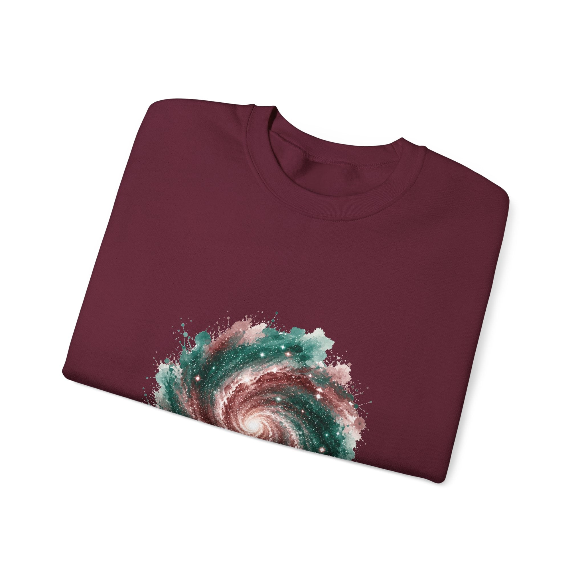 Matching Couple Sweatshirt - Galaxy & Supernova Matching Couple Comfort Colors Crew Watercolor Art His Hers Birthday Gift - Design A