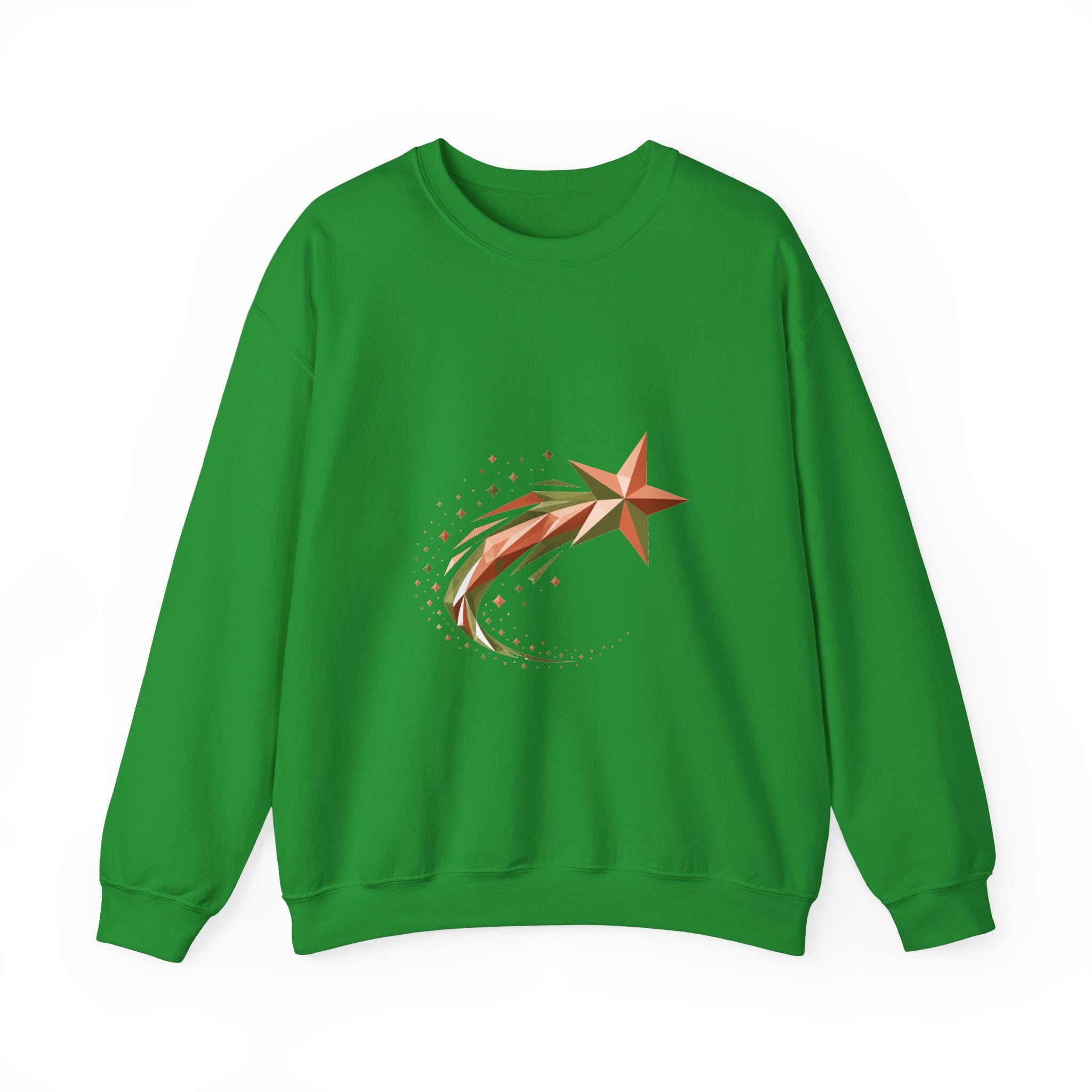 Matching Couple Sweatshirt - Shooting Star & North Star Matching Couple Comfort Colors Crew Geometric Art His Hers Love Gift - Design A