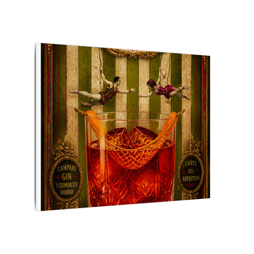 Negroni Trapeze Act Wall Art Canvas 24×36 Baroque Studio Decor Maximalist Print