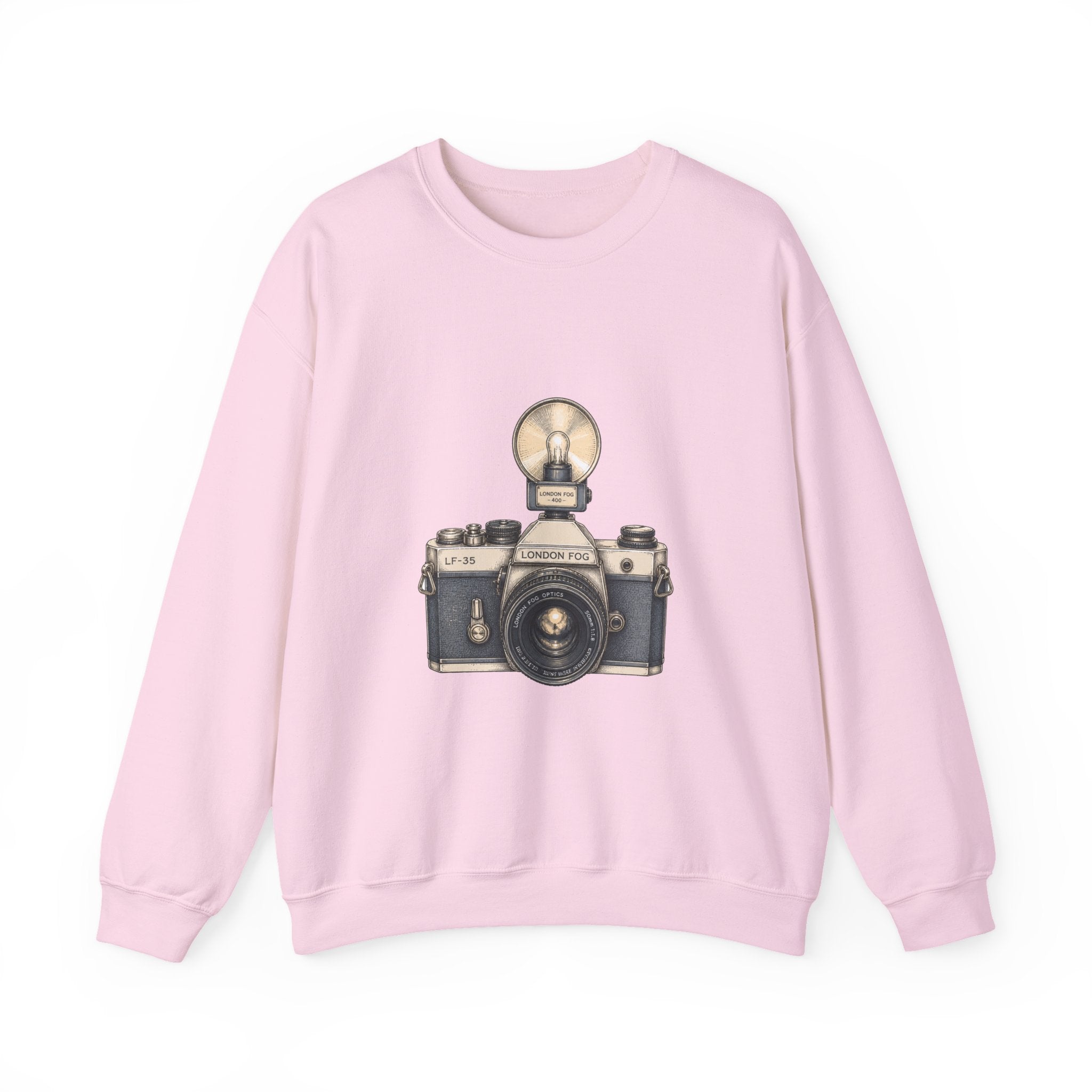 Matching Couple Sweatshirt - Camera & Film Matching Couple Premium Fleece Sweatshirt Hand-Drawn Art His Hers Anniversary Gift - Design A