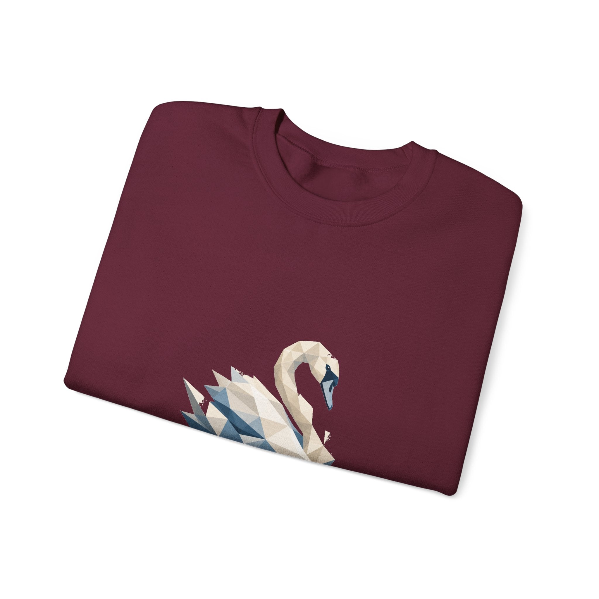 Matching Couple Sweatshirt - Raven & Swan Matching Couple Comfort Colors Crew Geometric Art His Hers Love Gift - Design B