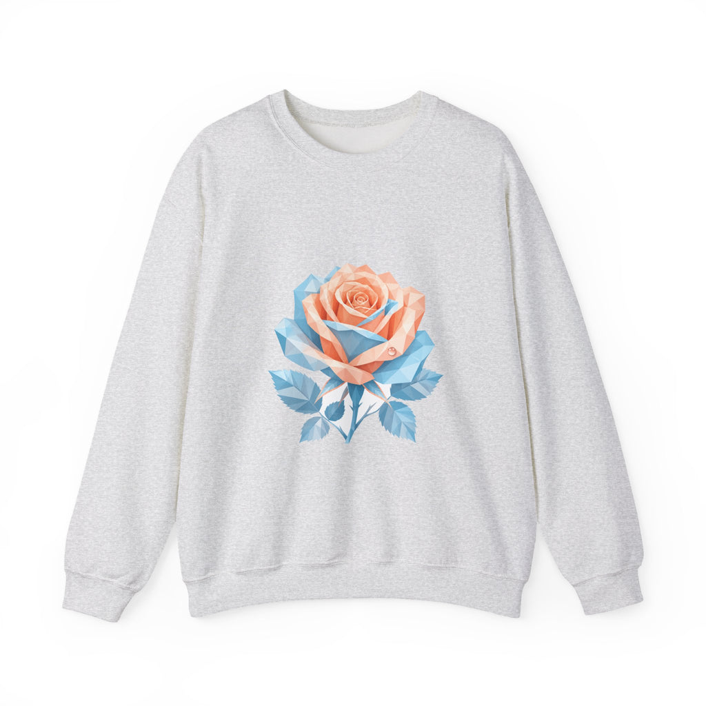 Matching Couple Sweatshirt - Rose & Thorn Matching Couple Comfort Colors Crew Geometric Art His Hers Love Gift - Design A