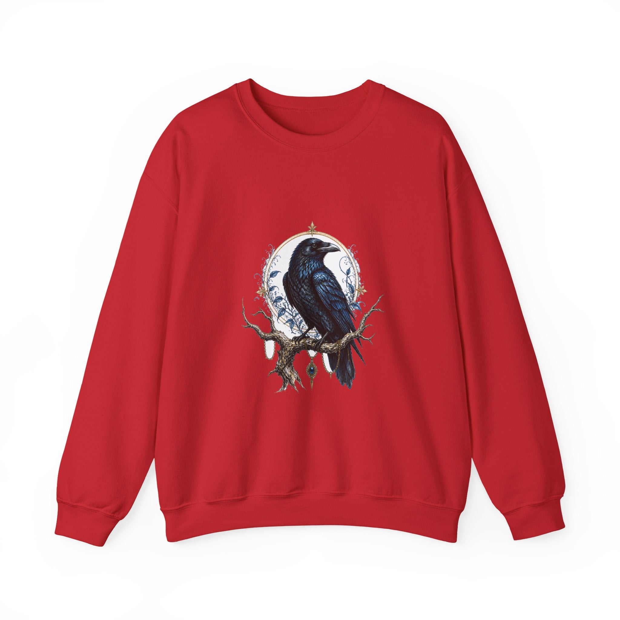 Matching Couple Sweatshirt - Raven & Swan Matching Couple Crewneck Sweatshirt Hand-Drawn Art His Hers Best Friend Gift - Design A