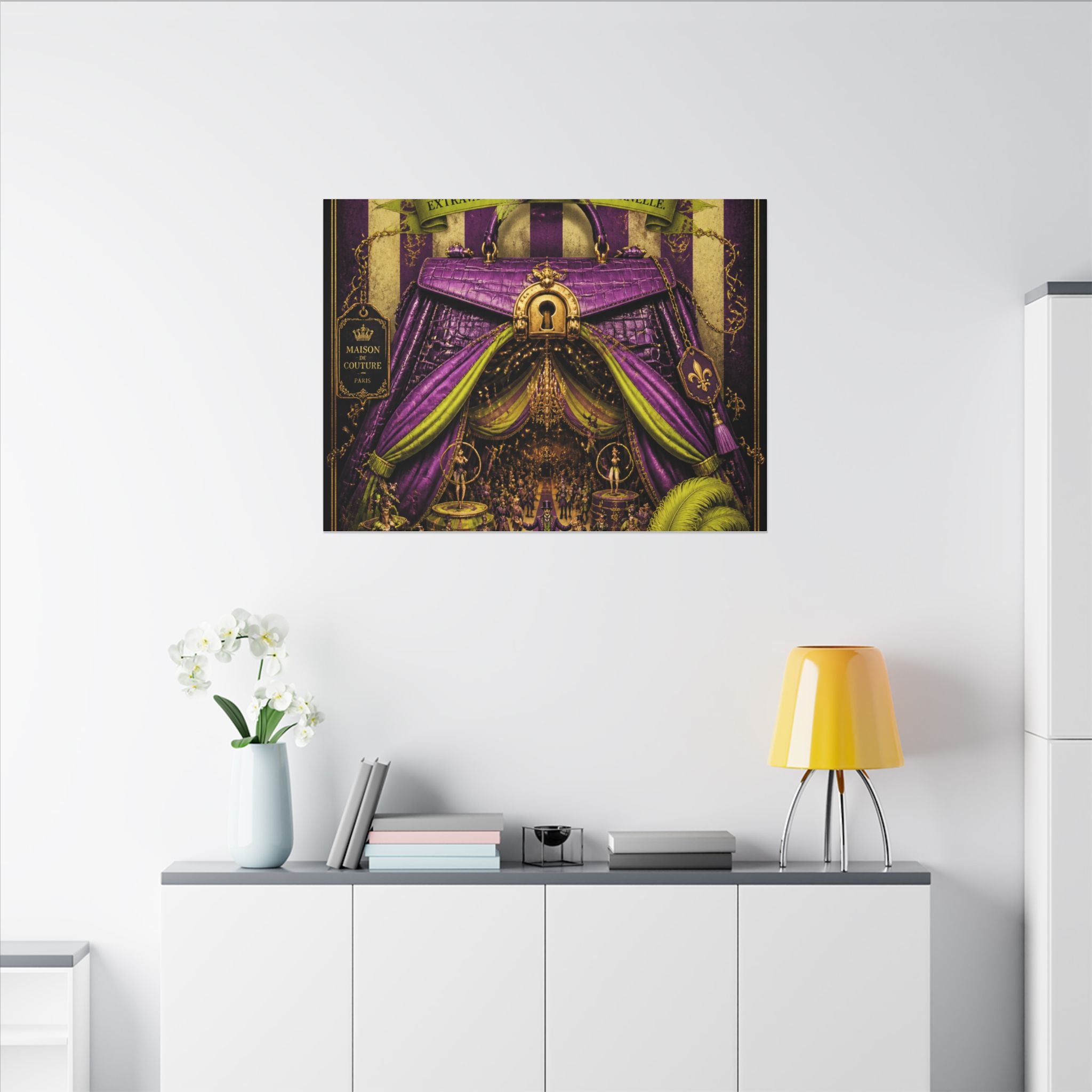 Handbag Big Top Wall Art Canvas 16×20 Baroque Home Office Decor Maximalist Print