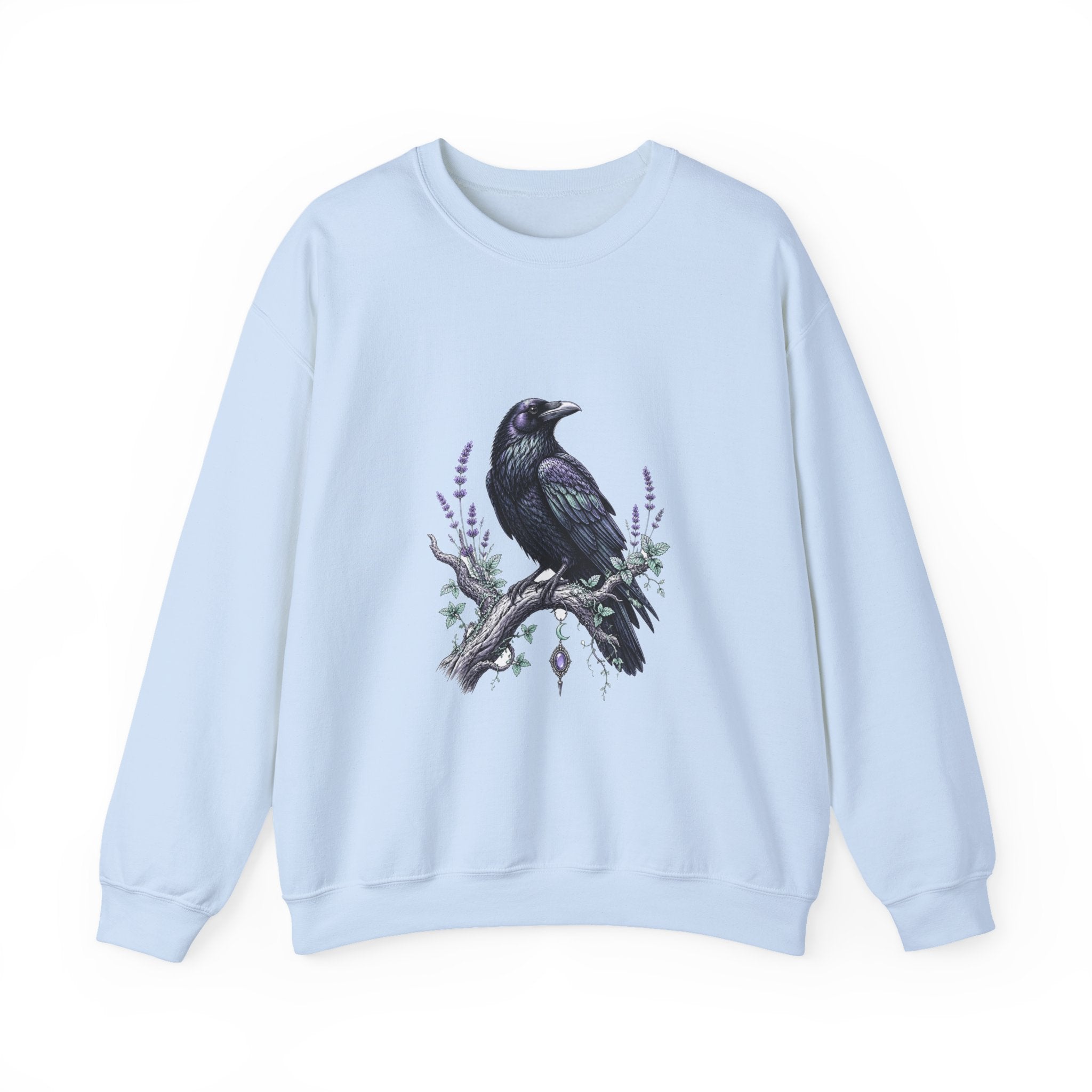 Matching Couple Sweatshirt - Raven & Swan Matching Couple Comfort Colors Crew Hand-Drawn Art His Hers Anniversary Gift - Design A