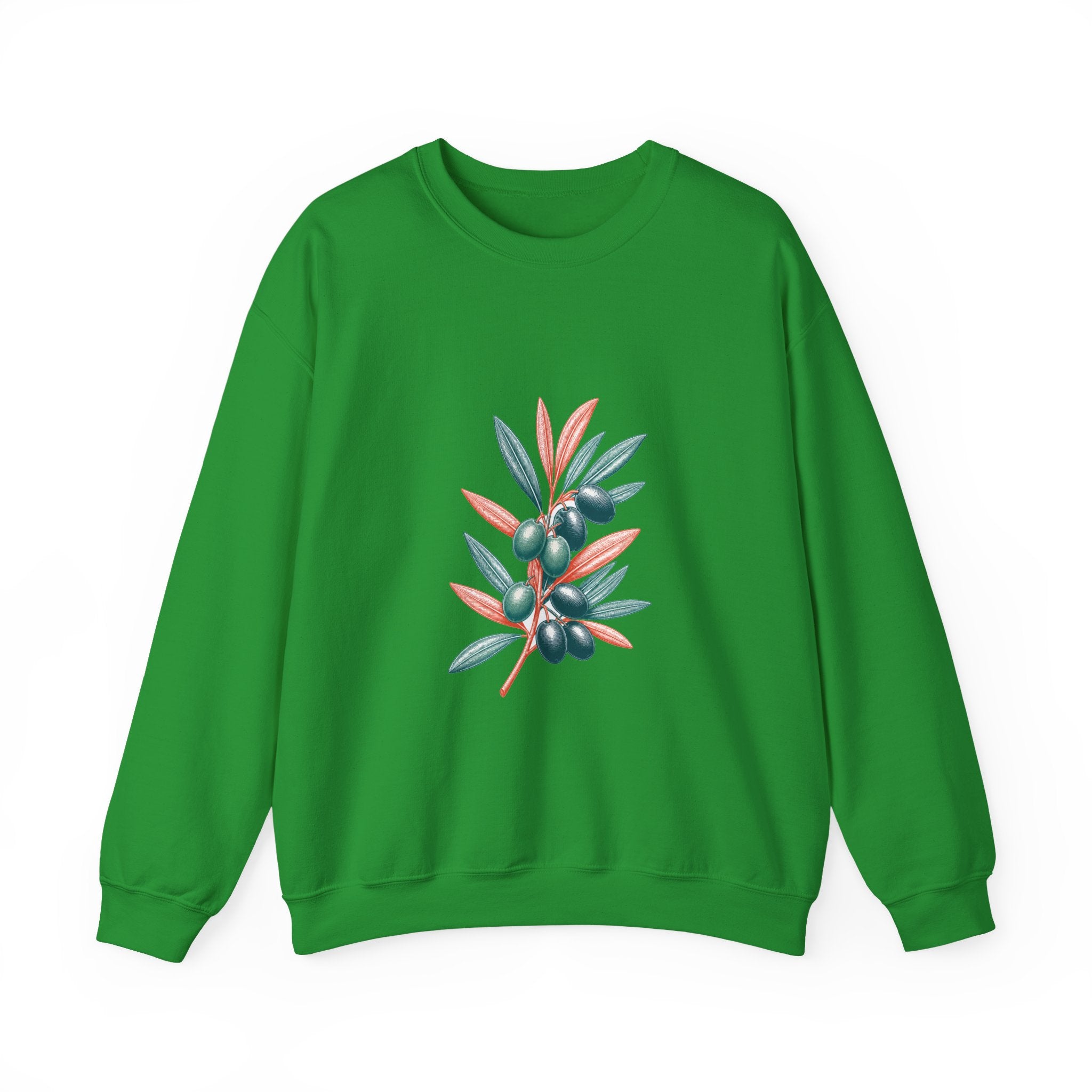 Matching Couple Sweatshirt - Olive Branch & Fig Matching Couple Comfort Colors Crew Vintage Art His Hers Honeymoon Gift - Design A