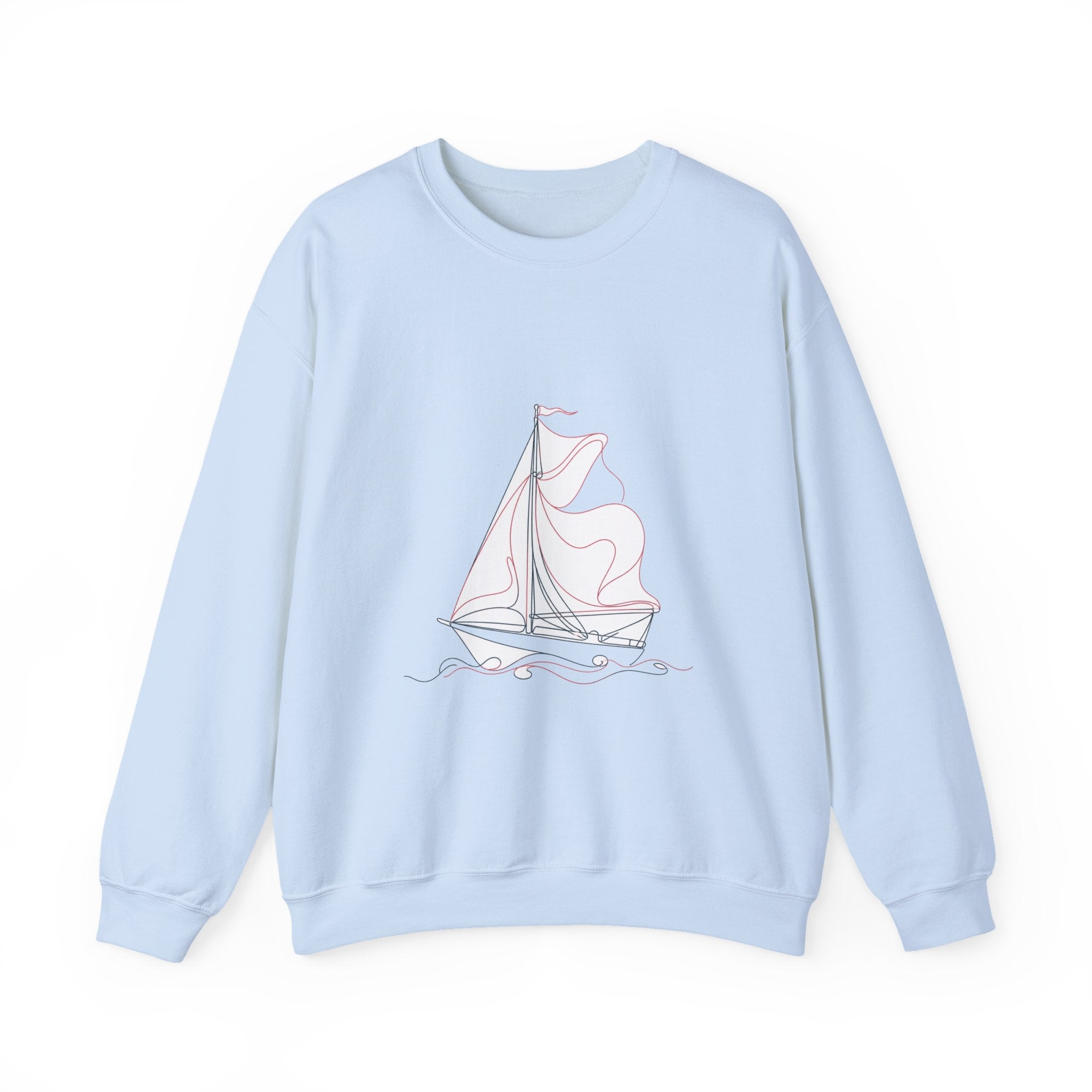 Matching Couple Sweatshirt - Anchor & Sail Matching Couple Premium Fleece Sweatshirt Minimalist Art His Hers Christmas Gift - Design B