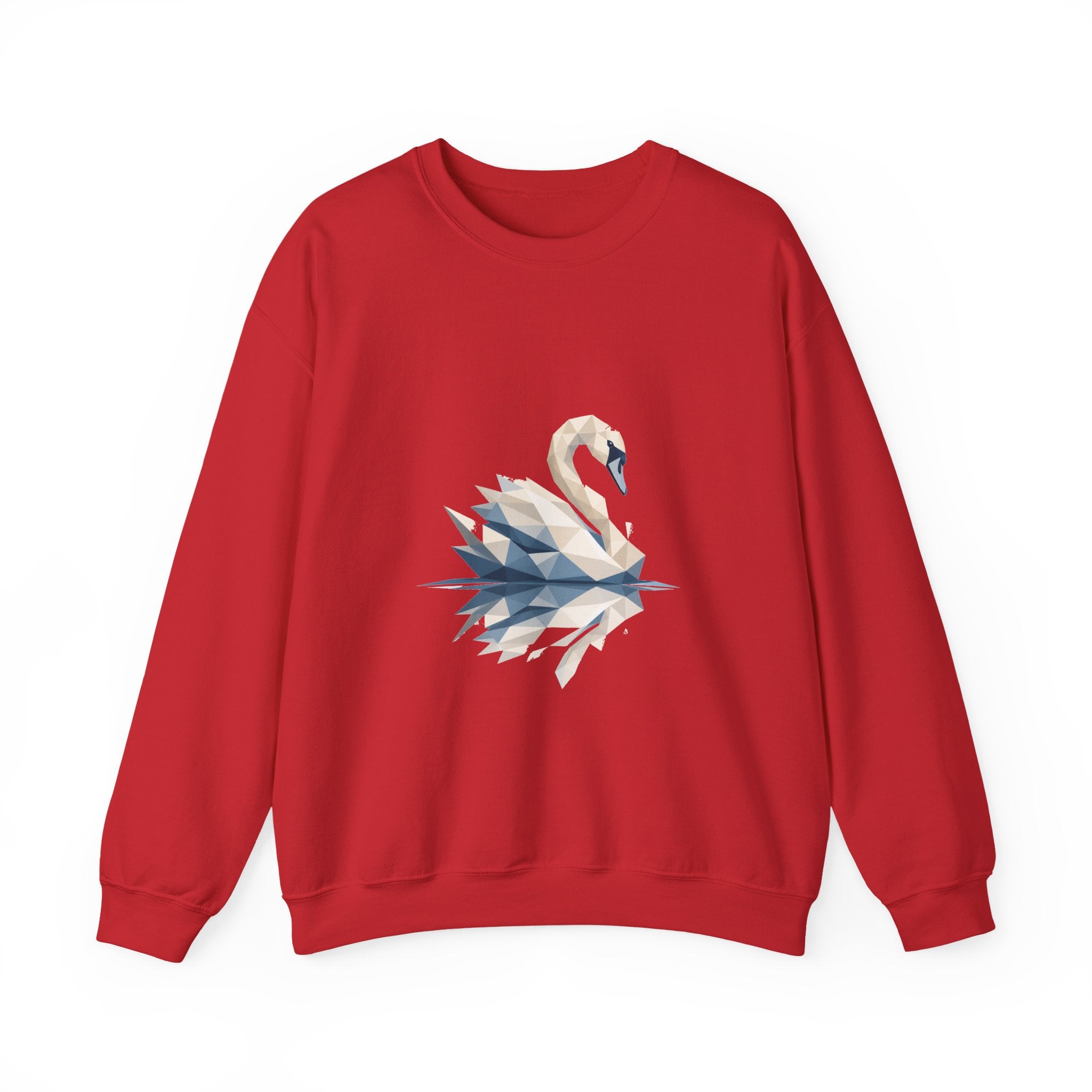 Matching Couple Sweatshirt - Raven & Swan Matching Couple Comfort Colors Crew Geometric Art His Hers Love Gift - Design B