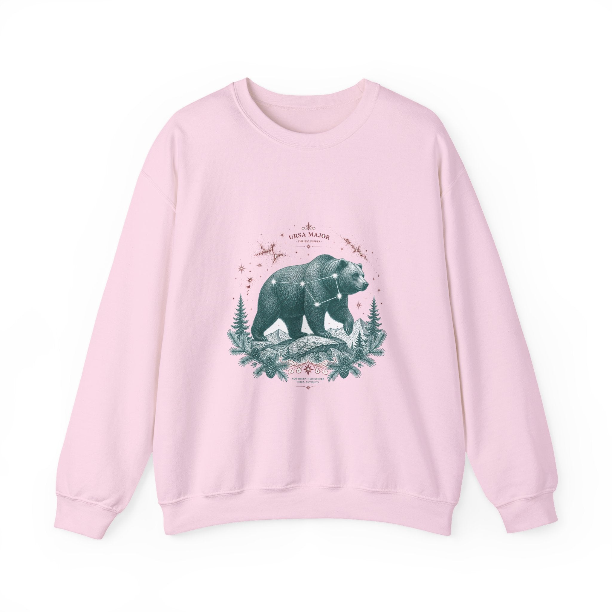Matching Couple Sweatshirt - Big & Little Dipper Matching Couple Comfort Colors Crew Vintage Art His Hers Honeymoon Gift - Design A