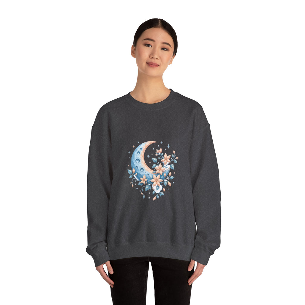 Matching Couple Sweatshirt - Sun & Moon Matching Couple Premium Fleece Sweatshirt Geometric Art His Hers Love Gift - Design A