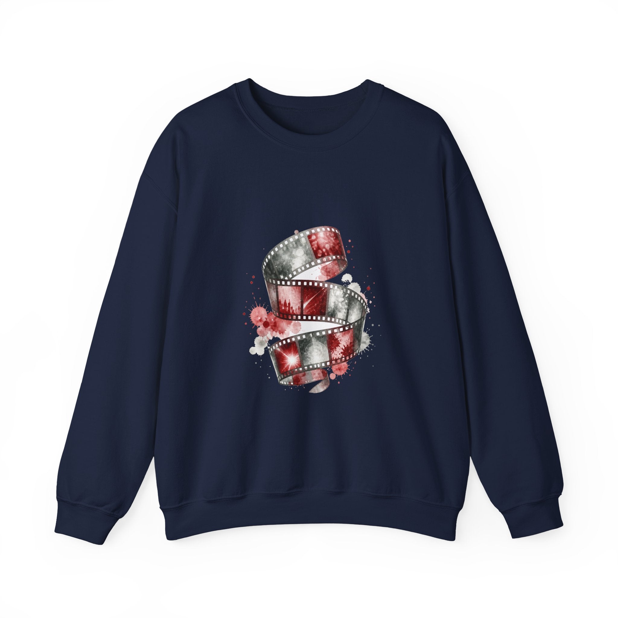 Matching Couple Sweatshirt - Camera & Film Matching Couple Comfort Colors Crew Watercolor Art His Hers Birthday Gift - Design B