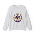 Matching Couple Sweatshirt - Eye of Ra & Horus Matching Couple Premium Fleece Sweatshirt Geometric Art His Hers Love Gift - Design A