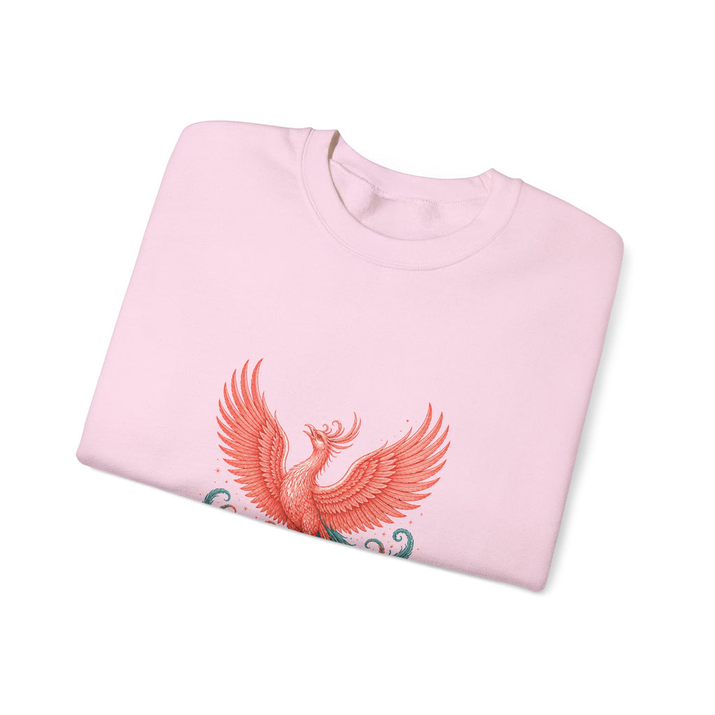 Matching Couple Sweatshirt - Dragon & Phoenix Matching Couple Premium Fleece Sweatshirt Vintage Art His Hers Honeymoon Gift - Design B