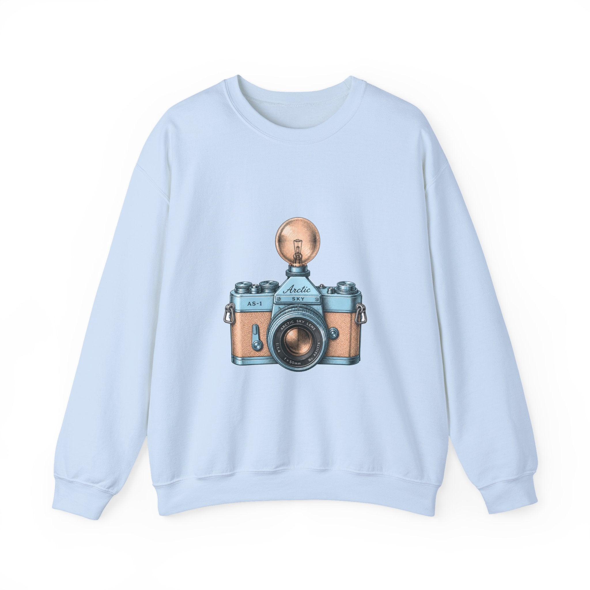 Matching Couple Sweatshirt - Camera & Film Matching Couple Crewneck Sweatshirt Vintage Art His Hers Wedding Gift - Design A
