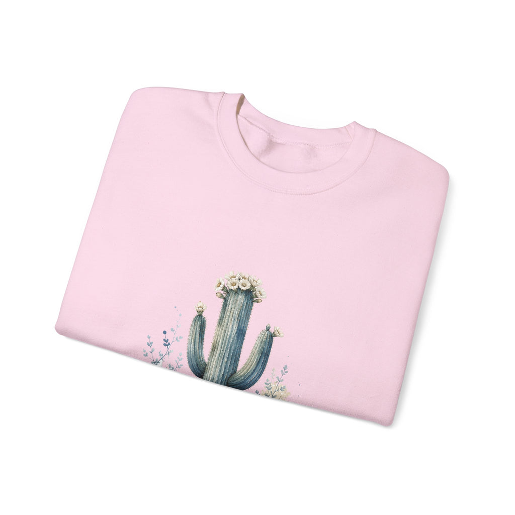 Matching Couple Sweatshirt - Desert & Rainforest Matching Couple Premium Fleece Sweatshirt Watercolor Art His Hers Birthday Gift - Design A