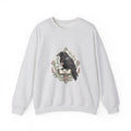 Matching Couple Sweatshirt - Huginn & Muninn Matching Couple Crewneck Sweatshirt Vintage Art His Hers Wedding Gift - Design B