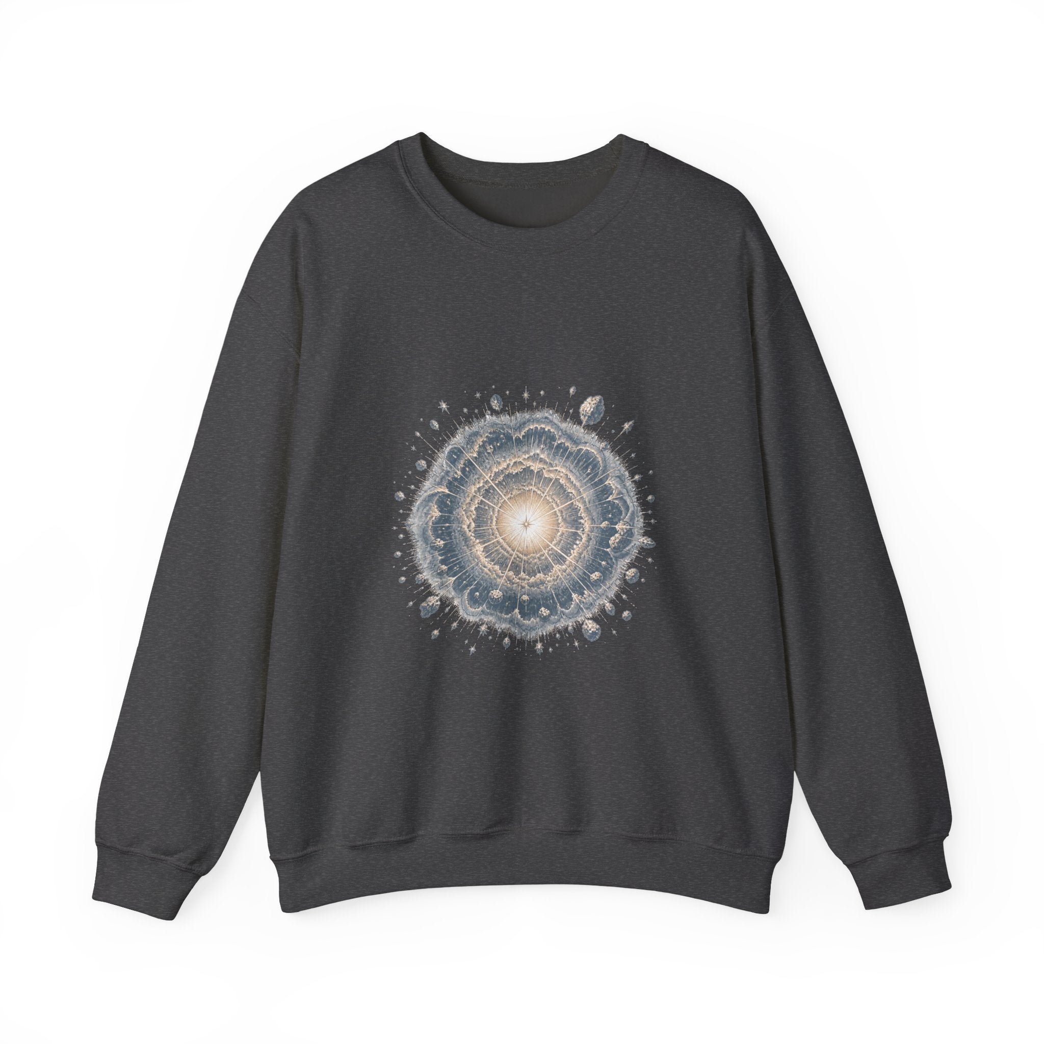 Matching Couple Sweatshirt - Galaxy & Supernova Matching Couple Comfort Colors Crew Vintage Art His Hers Honeymoon Gift - Design B