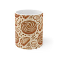Anchovies & Capers 11oz Ceramic Mug Mediterranean Kitchen Linocut Design Italian Cottagecore Gift