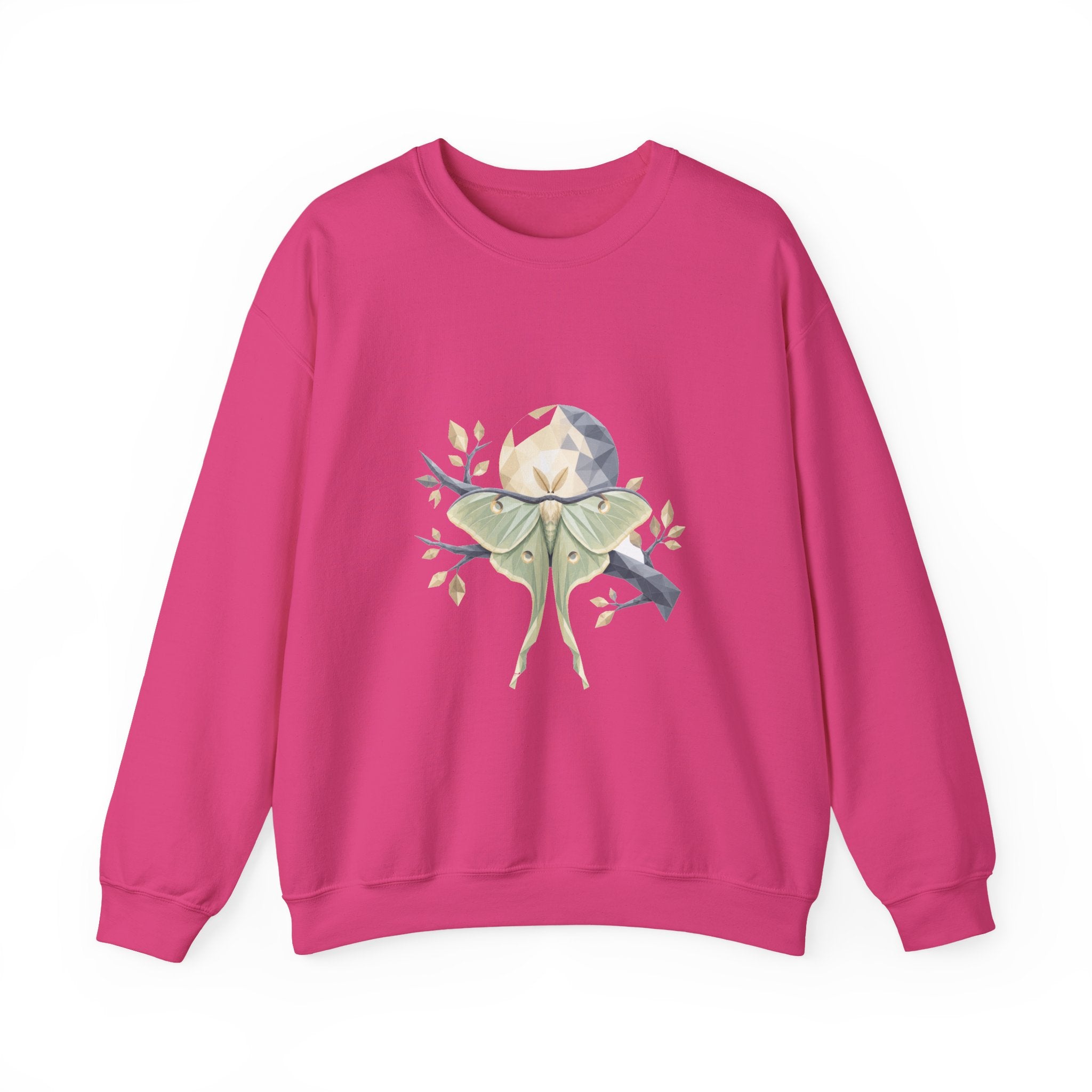 Matching Couple Sweatshirt - Butterfly & Moth Matching Couple Premium Fleece Sweatshirt Geometric Art His Hers Love Gift - Design B