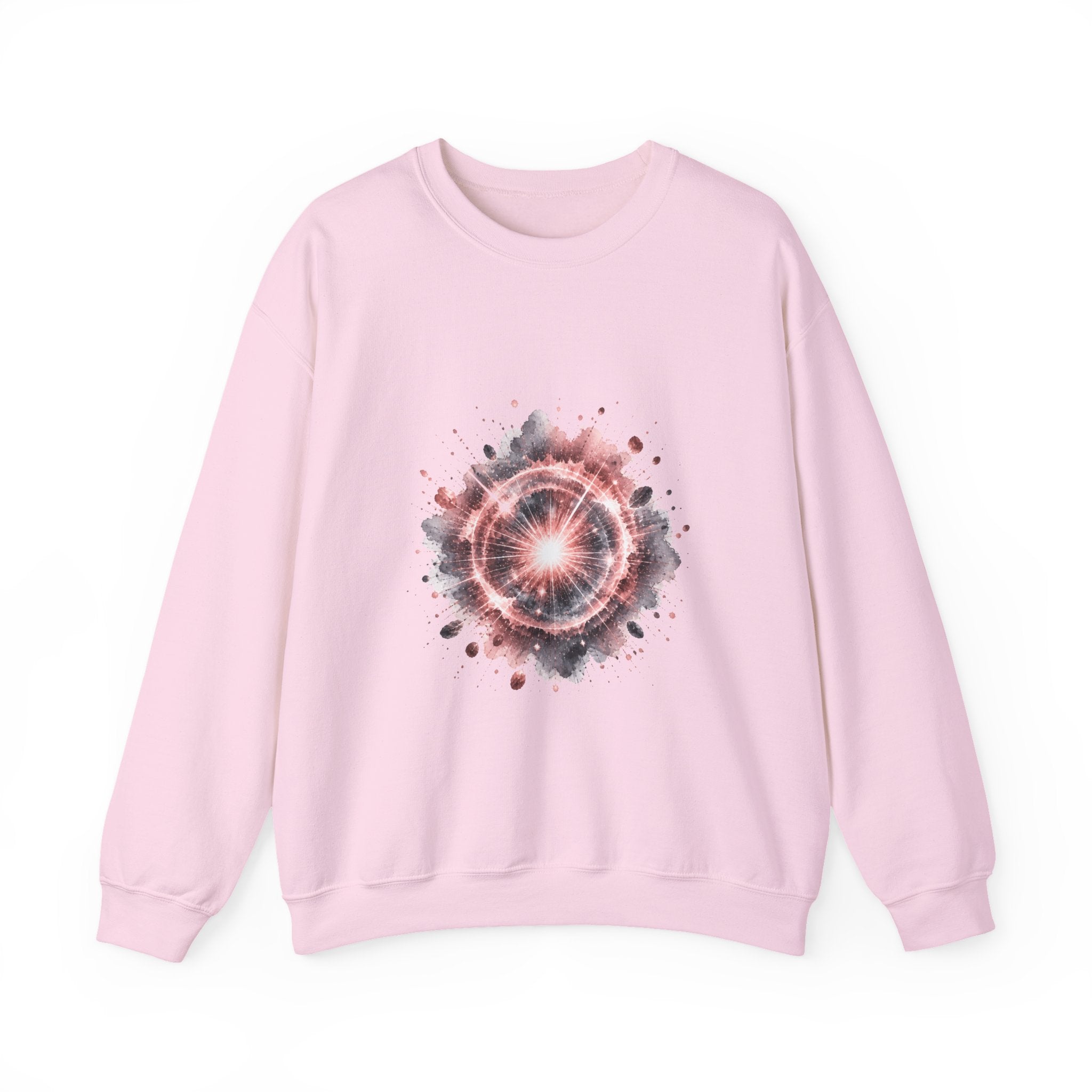 Matching Couple Sweatshirt - Galaxy & Supernova Matching Couple Premium Fleece Sweatshirt Watercolor Art His Hers Birthday Gift - Design B