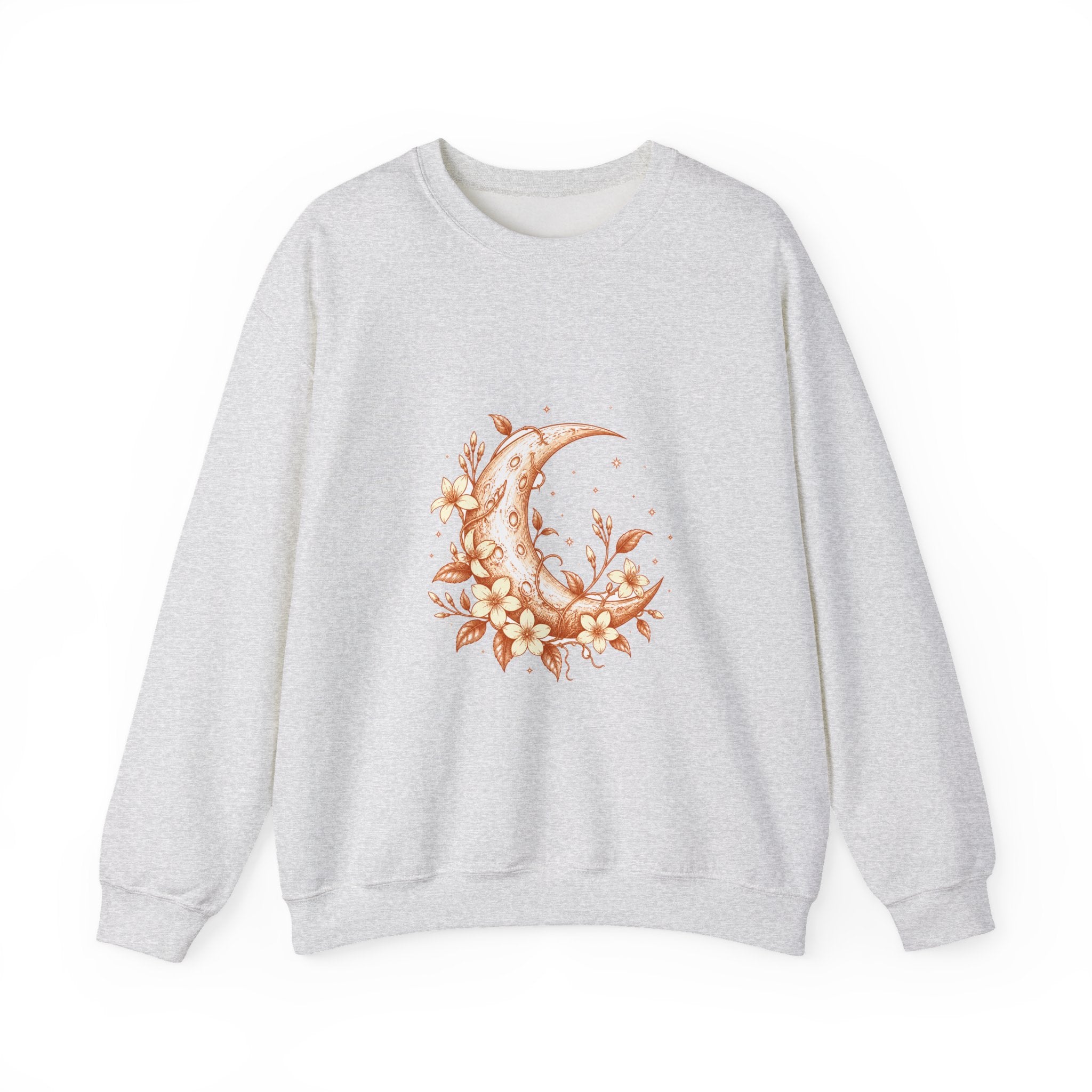 Matching Couple Sweatshirt - Sun & Moon Matching Couple Comfort Colors Crew Hand-Drawn Art His Hers Anniversary Gift - Design A