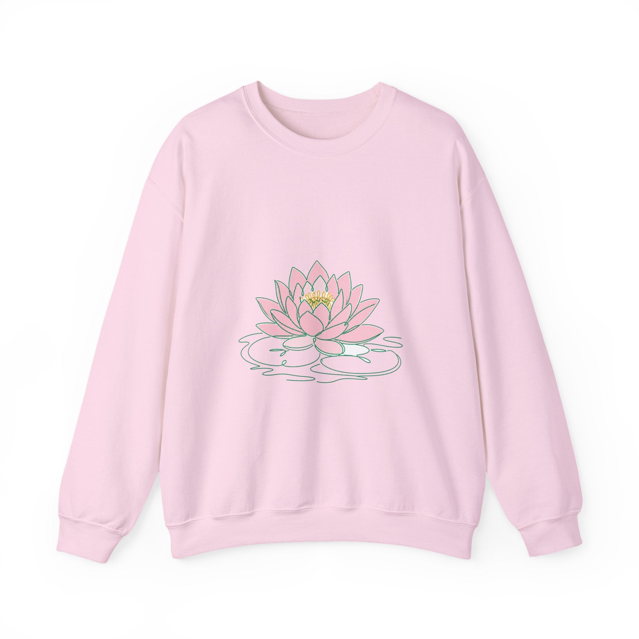 Matching Couple Sweatshirt - Open & Closed Lotus Matching Couple Premium Fleece Sweatshirt Minimalist Art His Hers Christmas Gift - Design A