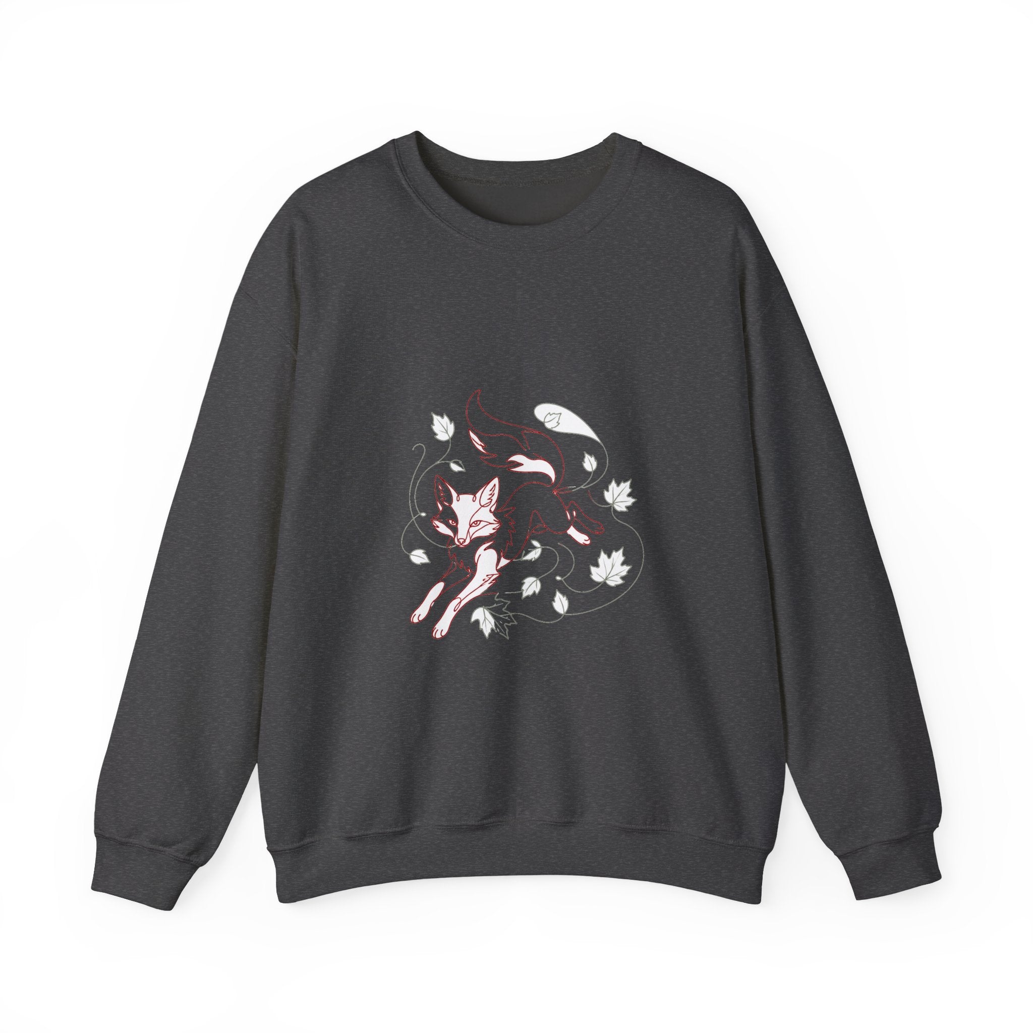 Matching Couple Sweatshirt - Fox & Rabbit Matching Couple Crewneck Sweatshirt Minimalist Art His Hers Valentine Gift - Design A