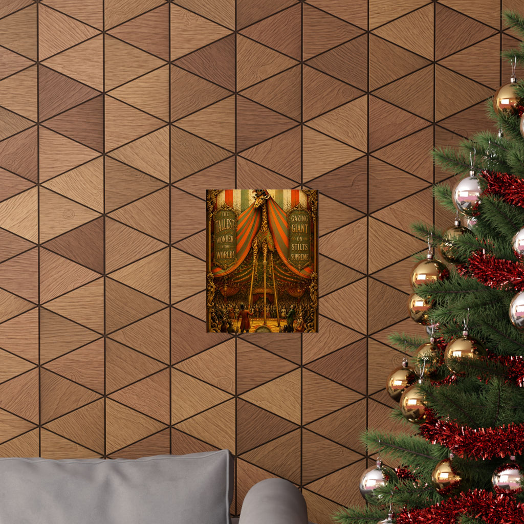 Giraffe on Stilts Wall Art Poster 24×36 Baroque Studio Decor Maximalist Print