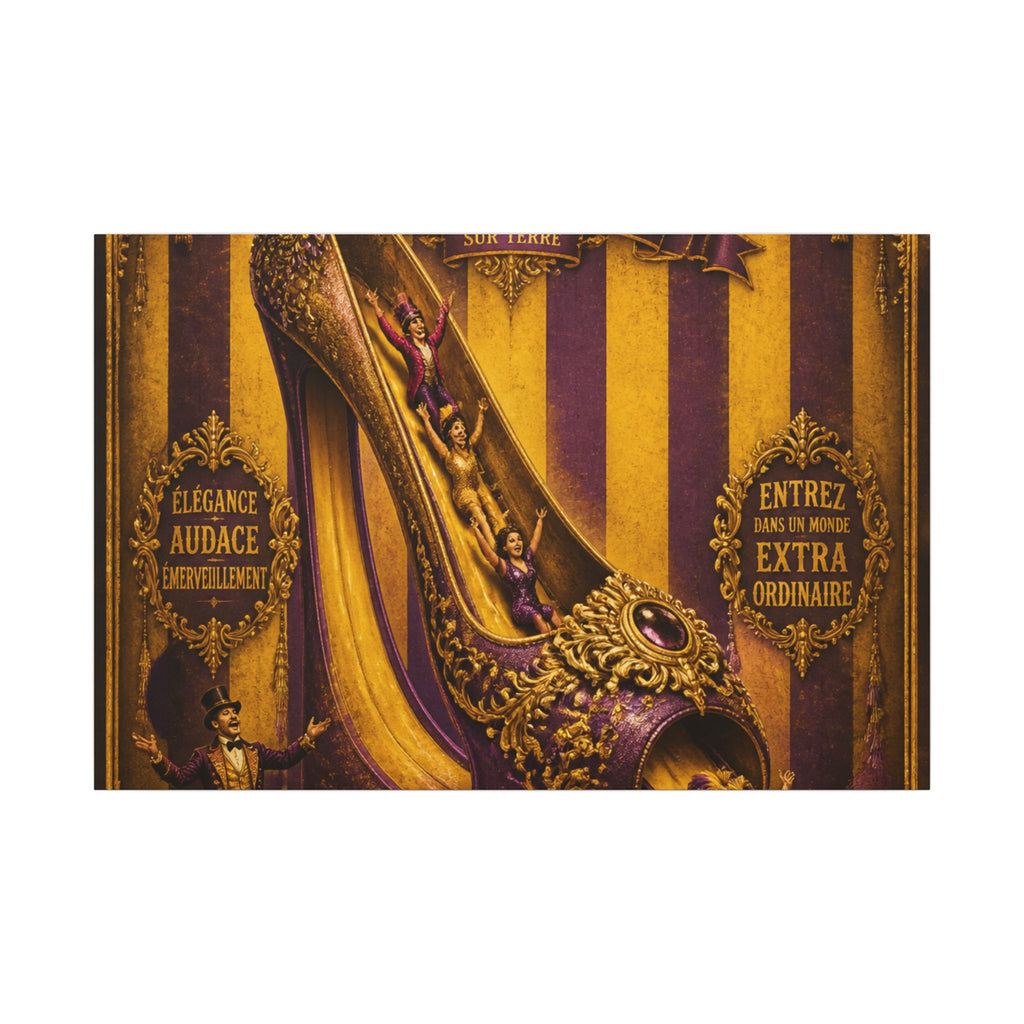 High Heel Slide Wall Art Canvas 16×20 Baroque Home Office Decor Maximalist Print