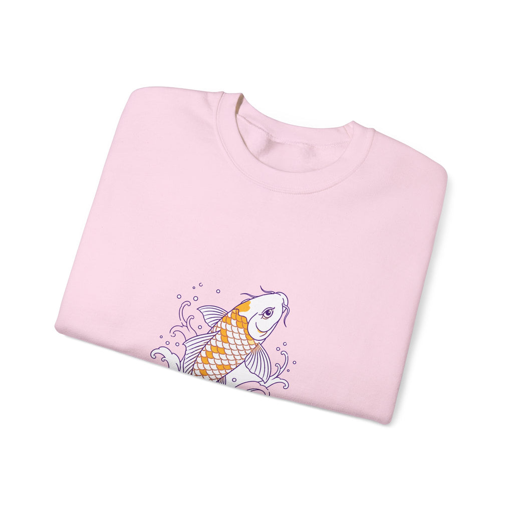 Matching Couple Sweatshirt - Koi Fish Yin Yang Matching Couple Comfort Colors Crew Minimalist Art His Hers Christmas Gift - Design A