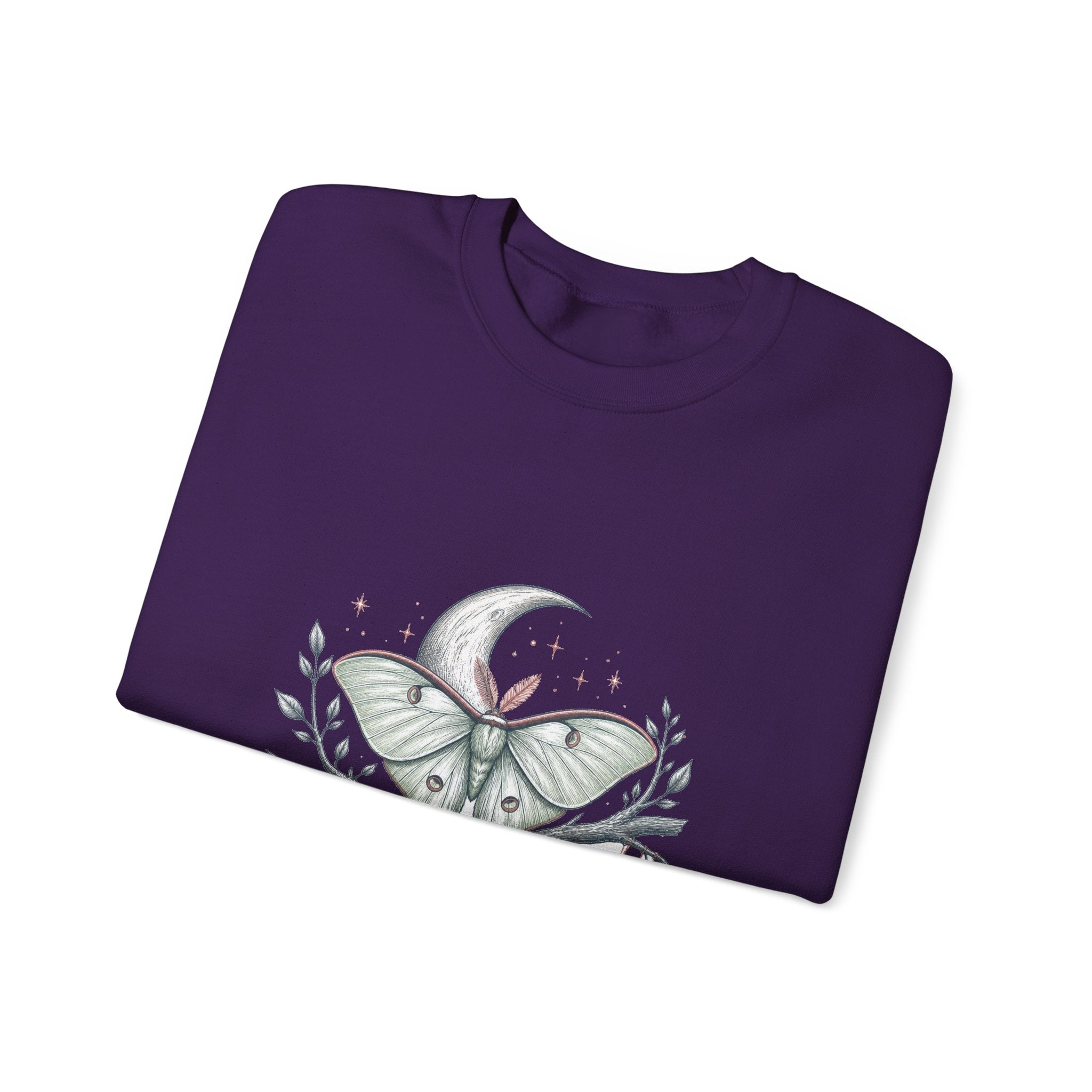 Matching Couple Sweatshirt - Butterfly & Moth Matching Couple Comfort Colors Crew Hand-Drawn Art His Hers Anniversary Gift - Design B