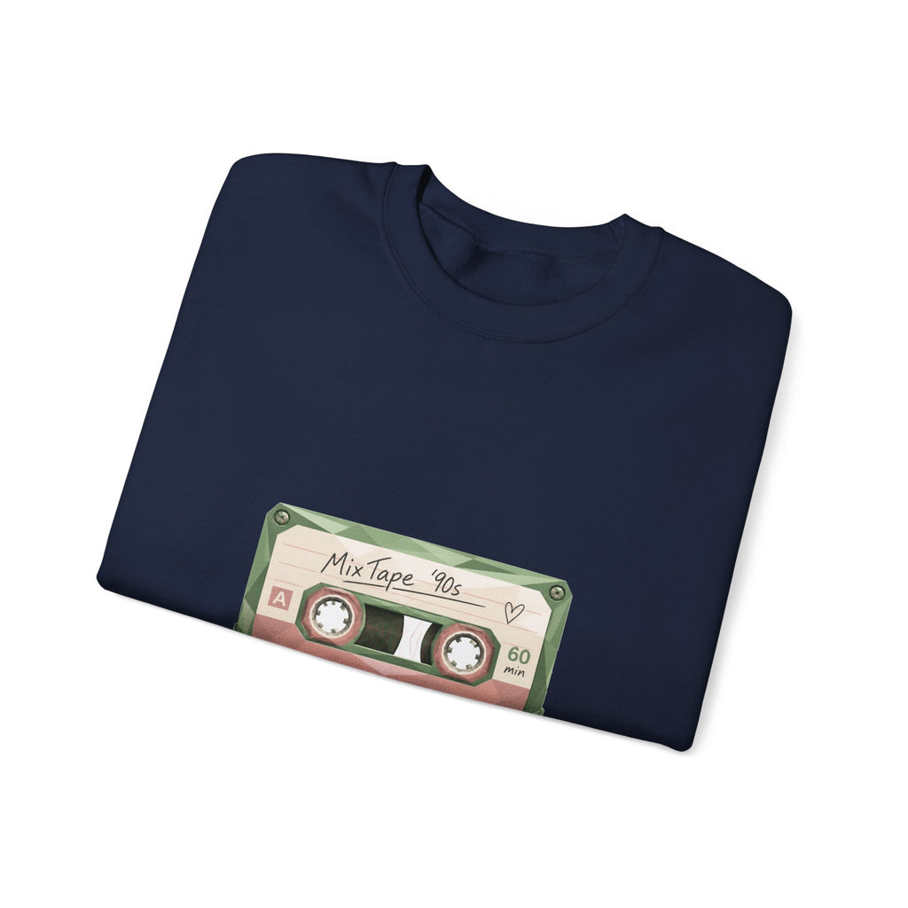 Matching Couple Sweatshirt - Vinyl & Cassette Matching Couple Comfort Colors Crew Geometric Art His Hers Love Gift - Design B