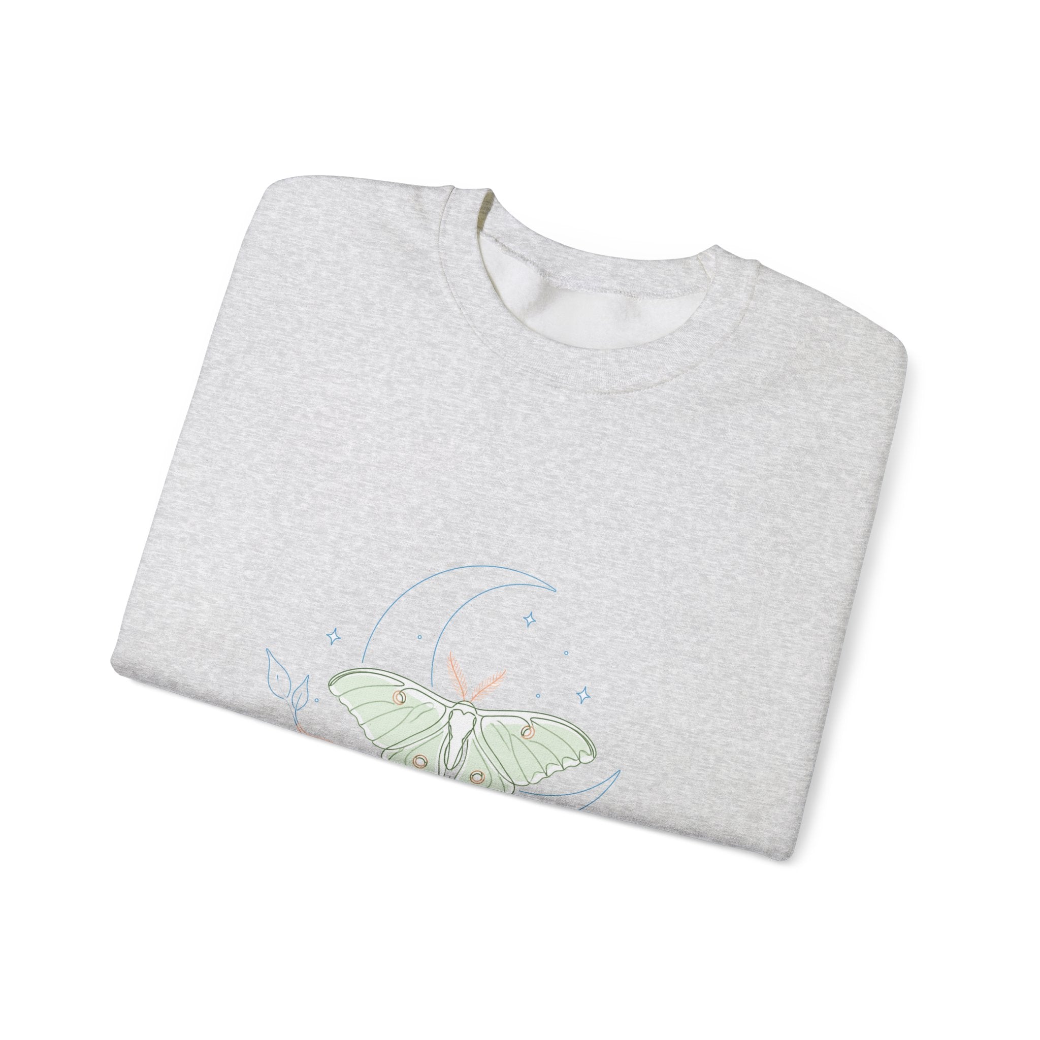 Matching Couple Sweatshirt - Butterfly & Moth Matching Couple Crewneck Sweatshirt Minimalist Art His Hers Valentine Gift - Design B