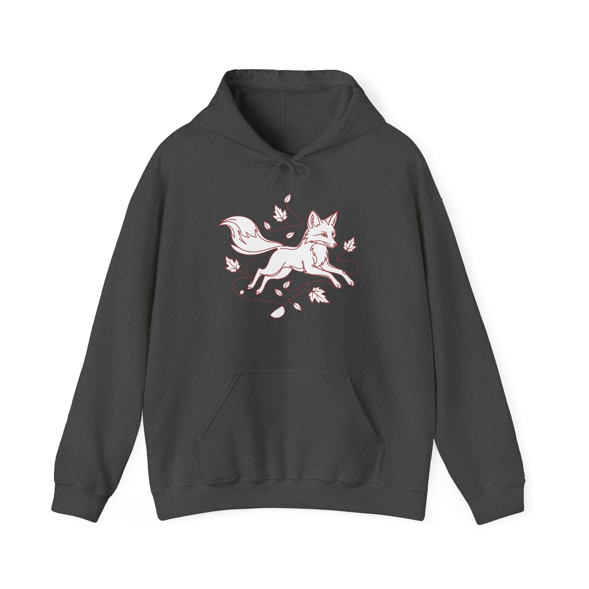 Matching Couple Sweatshirt - Fox & Rabbit Matching Couple Hooded Sweatshirt Minimalist Art His Hers Valentine Gift - Design A