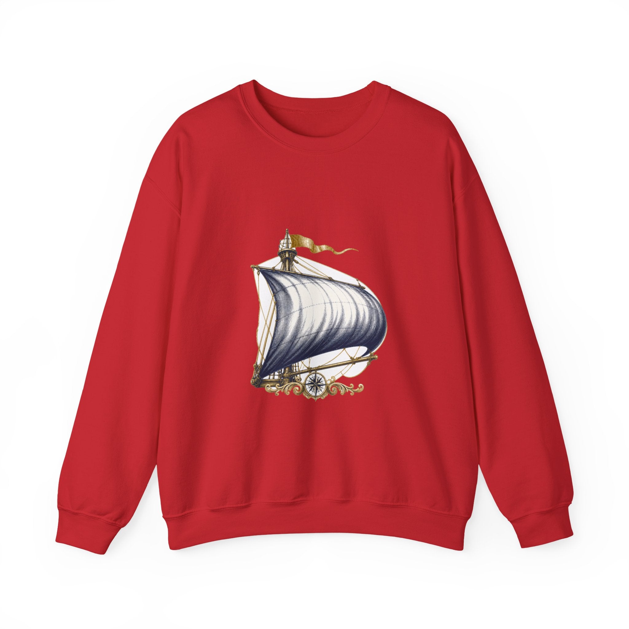 Matching Couple Sweatshirt - Anchor & Sail Matching Couple Comfort Colors Crew Vintage Art His Hers Honeymoon Gift - Design B