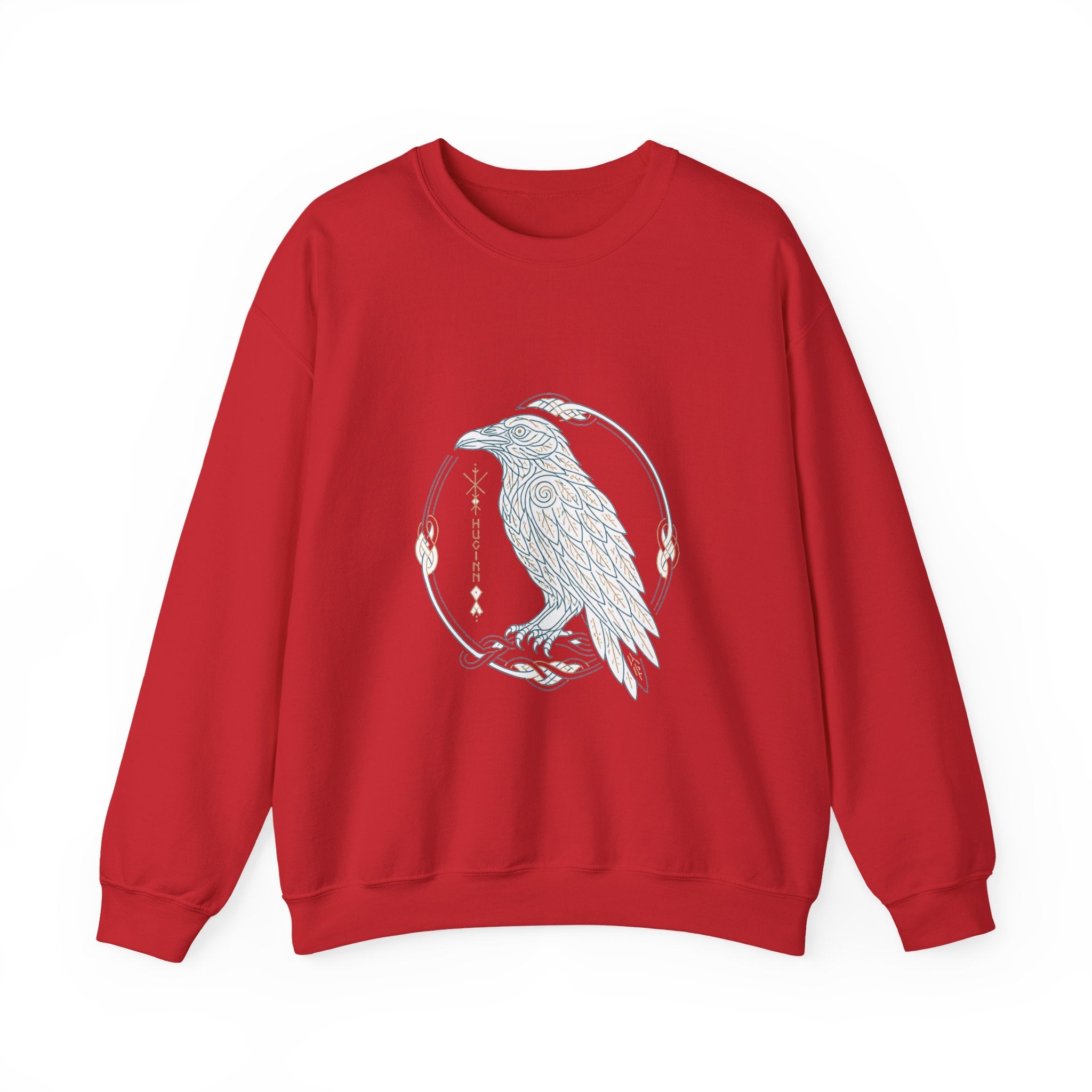 Matching Couple Sweatshirt - Huginn & Muninn Matching Couple Comfort Colors Crew Minimalist Art His Hers Christmas Gift - Design A