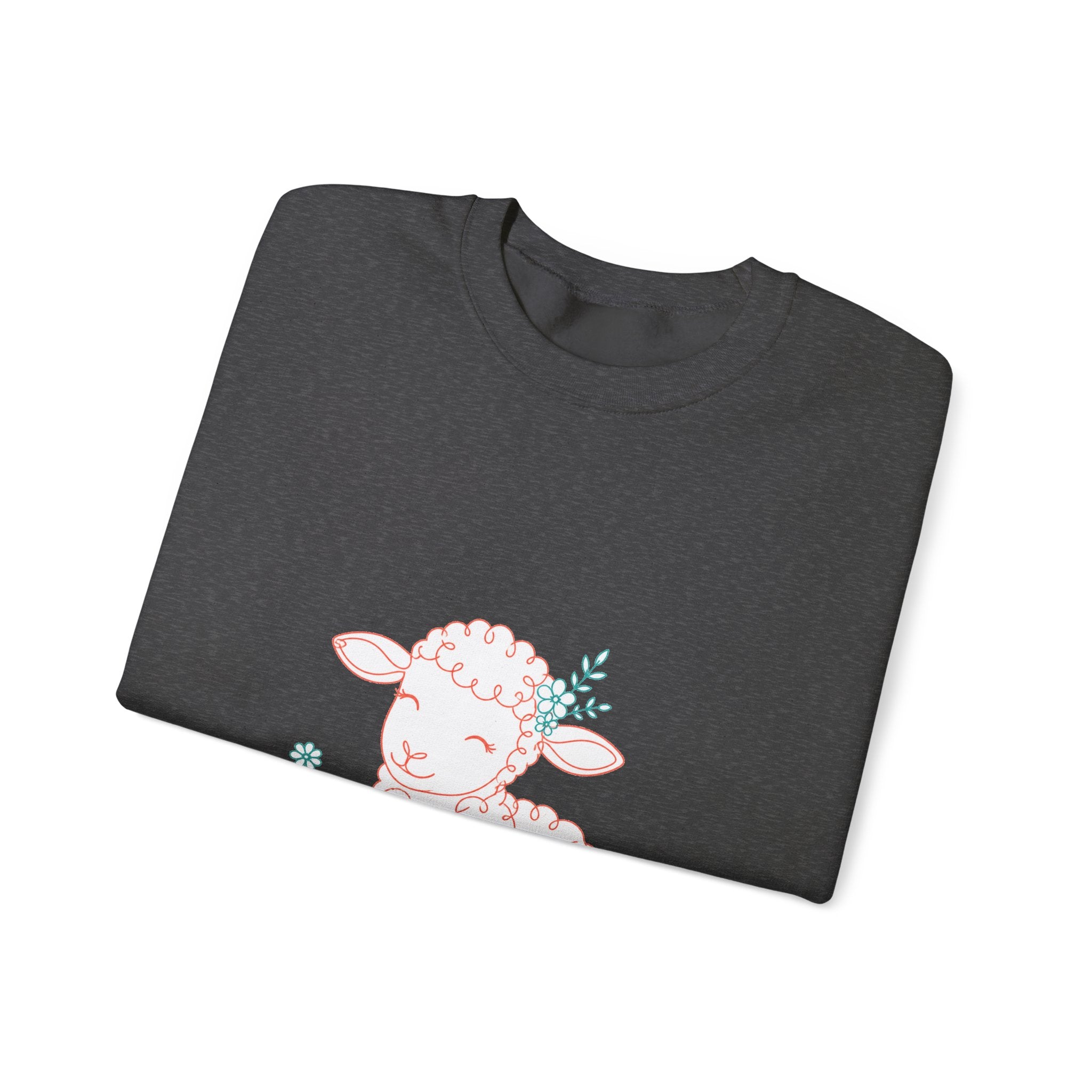 Matching Couple Sweatshirt - Lion & Lamb Matching Couple Premium Fleece Sweatshirt Minimalist Art His Hers Christmas Gift - Design B