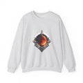 Matching Couple Sweatshirt - Solar & Lunar Eclipse Matching Couple Premium Fleece Sweatshirt Geometric Art His Hers Love Gift - Design B