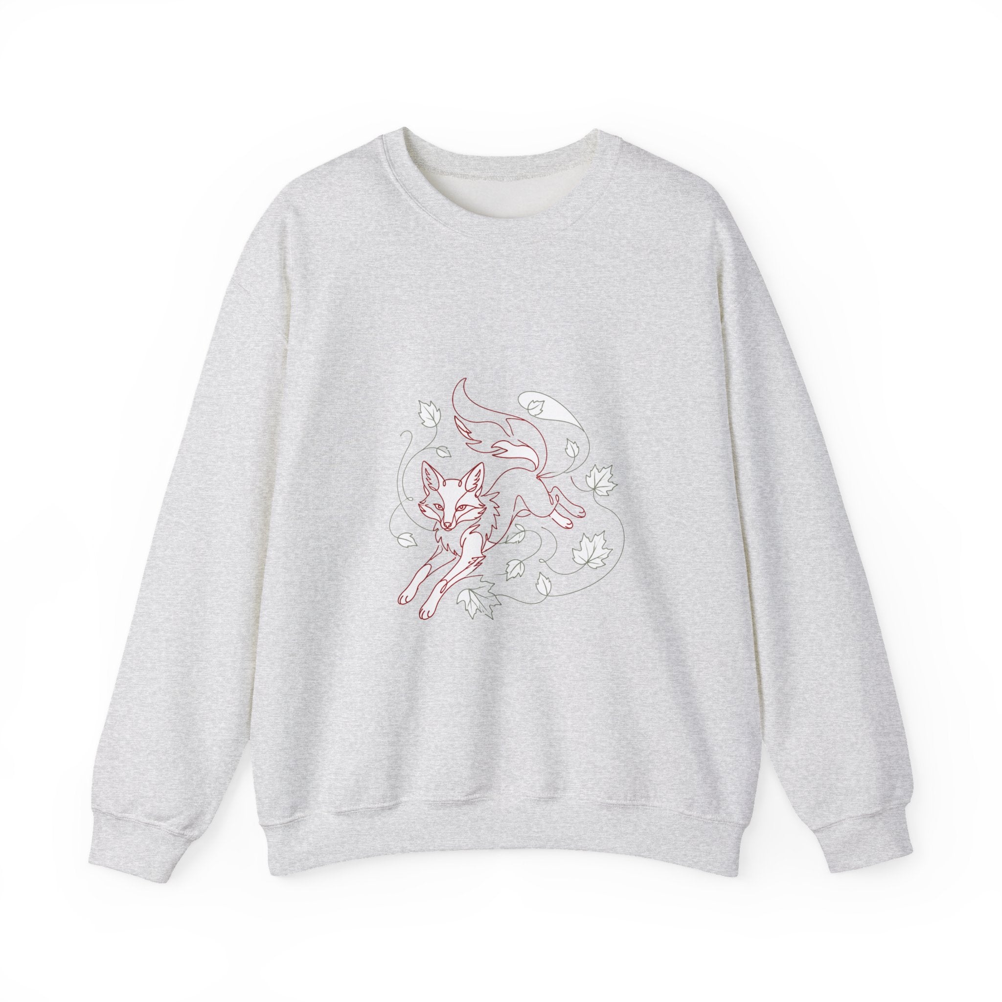 Matching Couple Sweatshirt - Fox & Rabbit Matching Couple Crewneck Sweatshirt Minimalist Art His Hers Valentine Gift - Design A