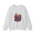 Matching Couple Sweatshirt - Lavender Fields & Canyon Matching Couple Premium Fleece Sweatshirt Watercolor Art His Hers Birthday Gift - Design B