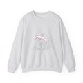 Matching Couple Sweatshirt - Shark & Dolphin Matching Couple Premium Fleece Sweatshirt Minimalist Art His Hers Christmas Gift - Design B