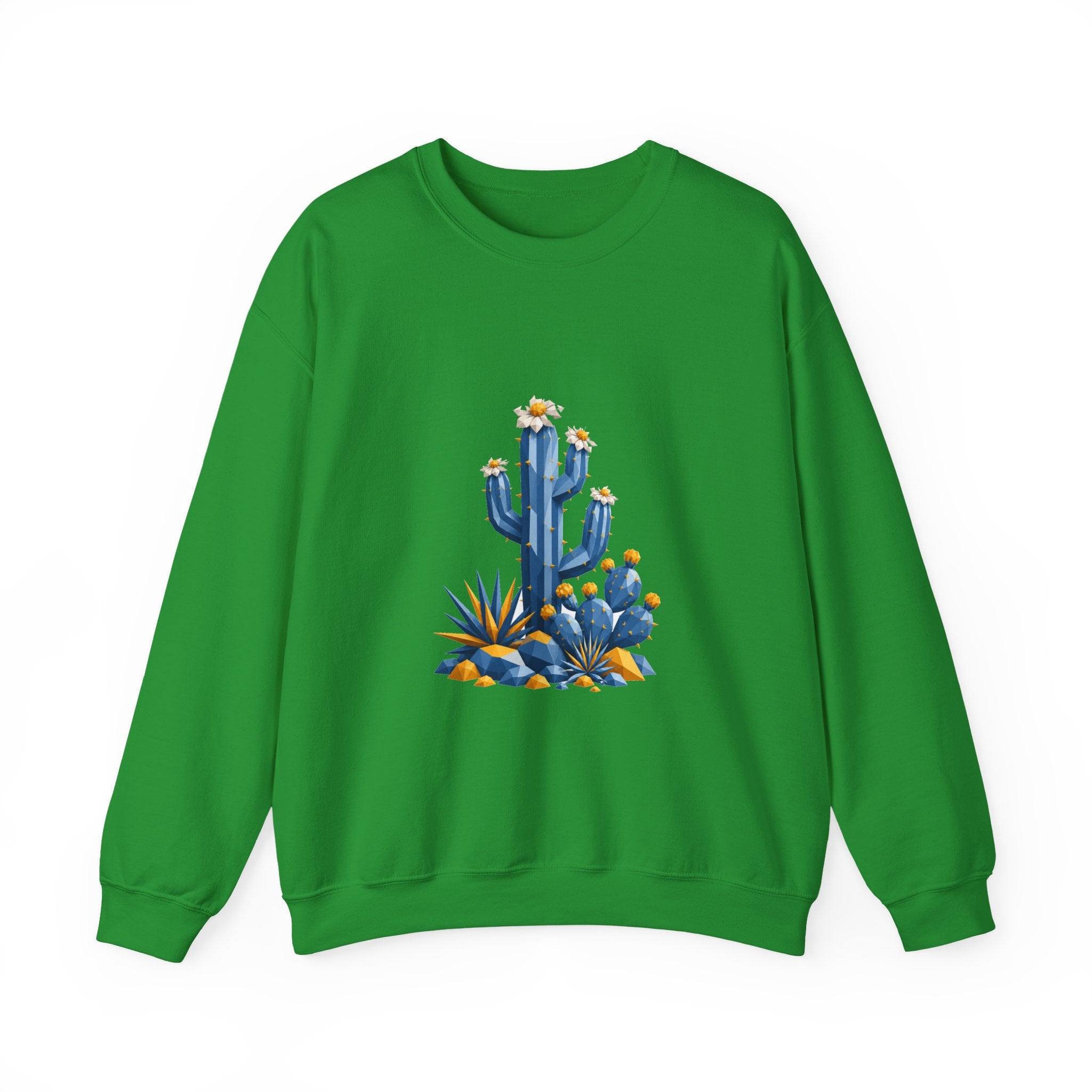 Matching Couple Sweatshirt - Desert & Rainforest Matching Couple Crewneck Sweatshirt Geometric Art His Hers Couple Gift - Design A
