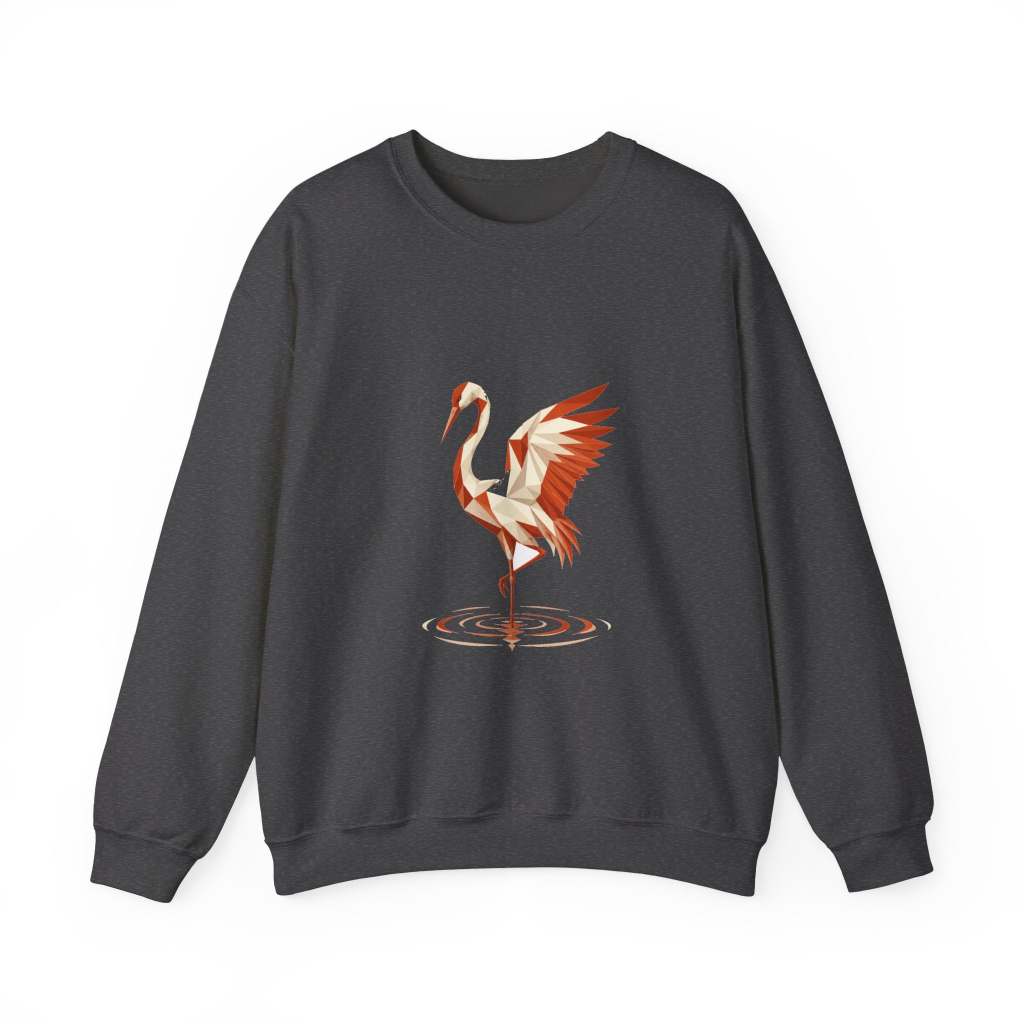 Matching Couple Sweatshirt - Tiger & Crane Matching Couple Premium Fleece Sweatshirt Geometric Art His Hers Love Gift - Design B