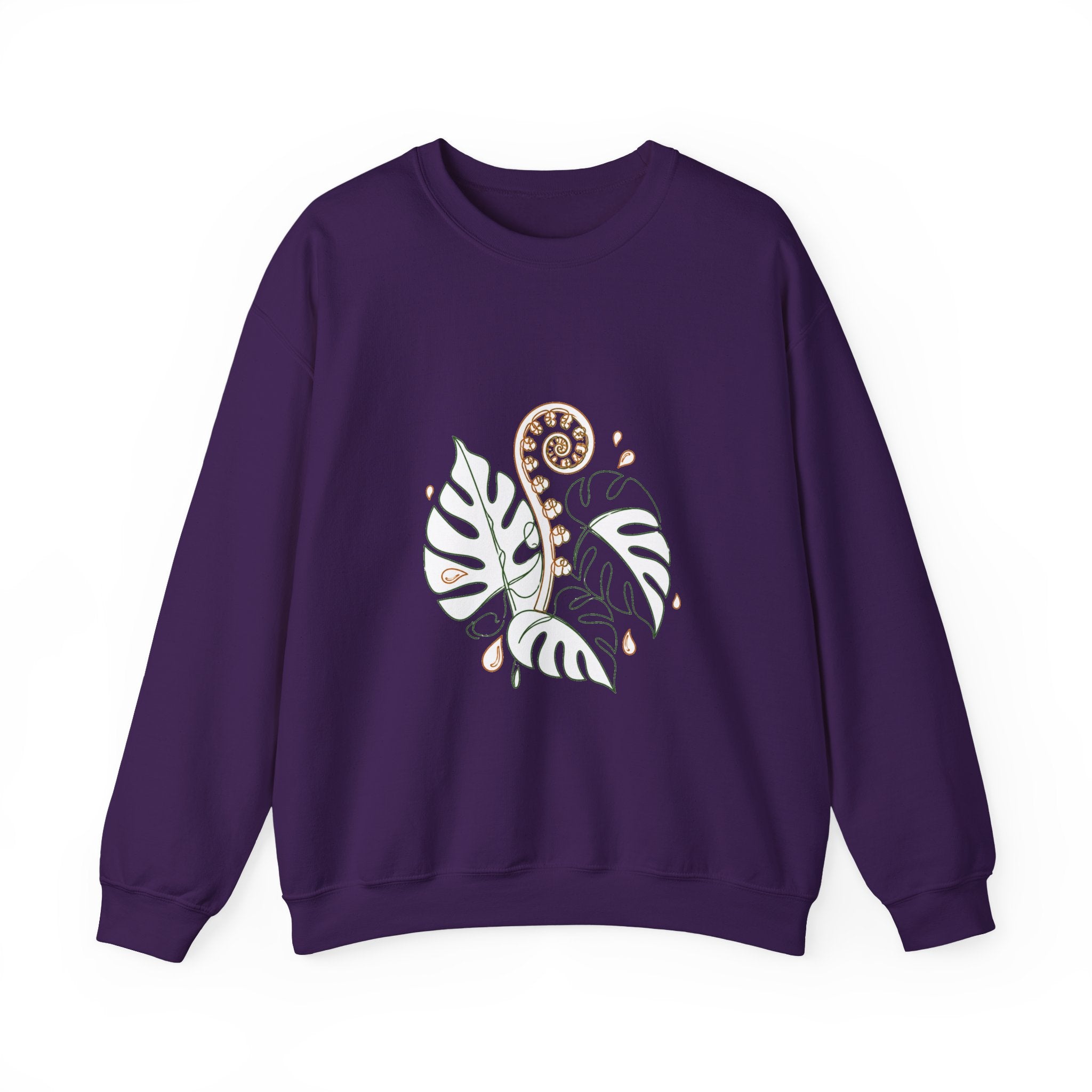 Matching Couple Sweatshirt - Desert & Rainforest Matching Couple Crewneck Sweatshirt Minimalist Art His Hers Valentine Gift - Design B