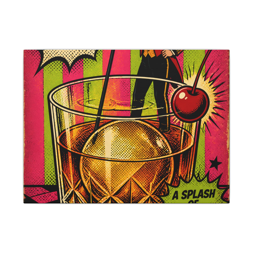 Old Fashioned Ringmaster Wall Art Canvas 24×36 Pop Art Restaurant Decor Maximalist Print