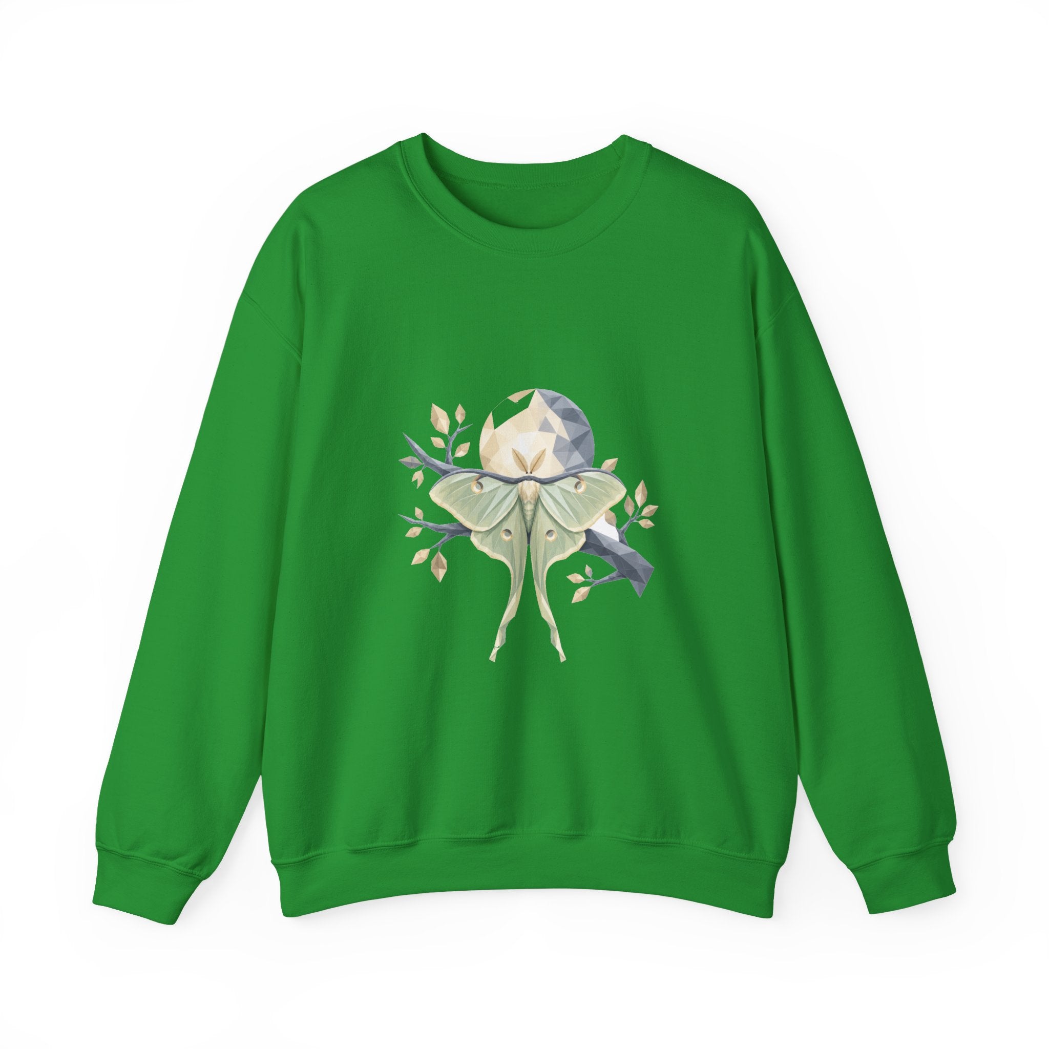 Matching Couple Sweatshirt - Butterfly & Moth Matching Couple Premium Fleece Sweatshirt Geometric Art His Hers Love Gift - Design B