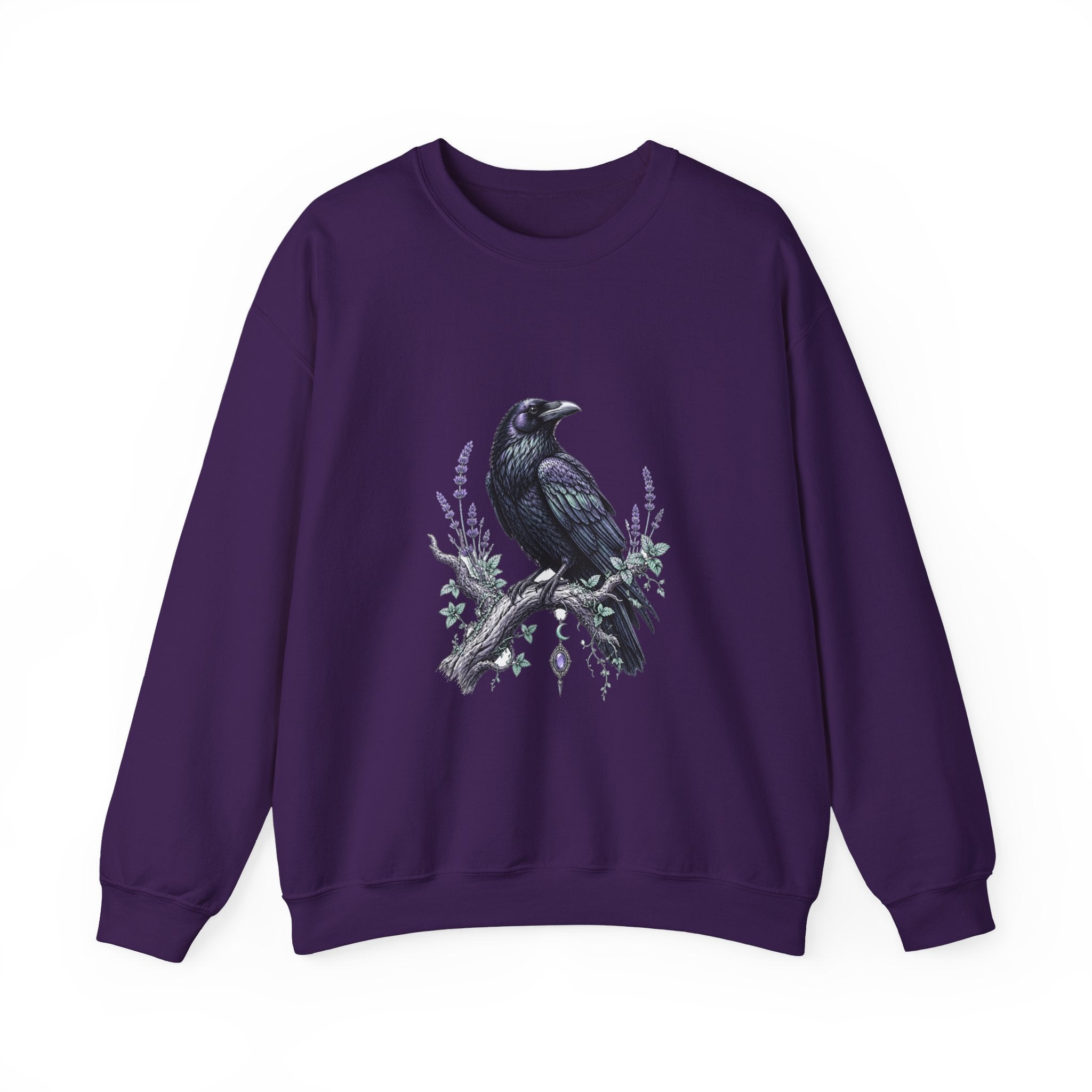 Matching Couple Sweatshirt - Raven & Swan Matching Couple Comfort Colors Crew Hand-Drawn Art His Hers Anniversary Gift - Design A