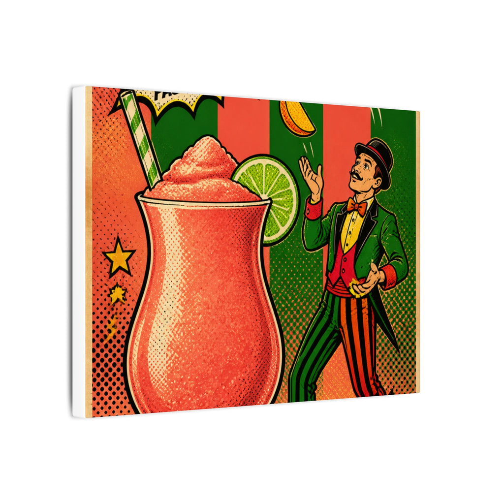 Daiquiri Fruit Juggler Wall Art Canvas 16×20 Pop Art Living Room Decor Maximalist Print
