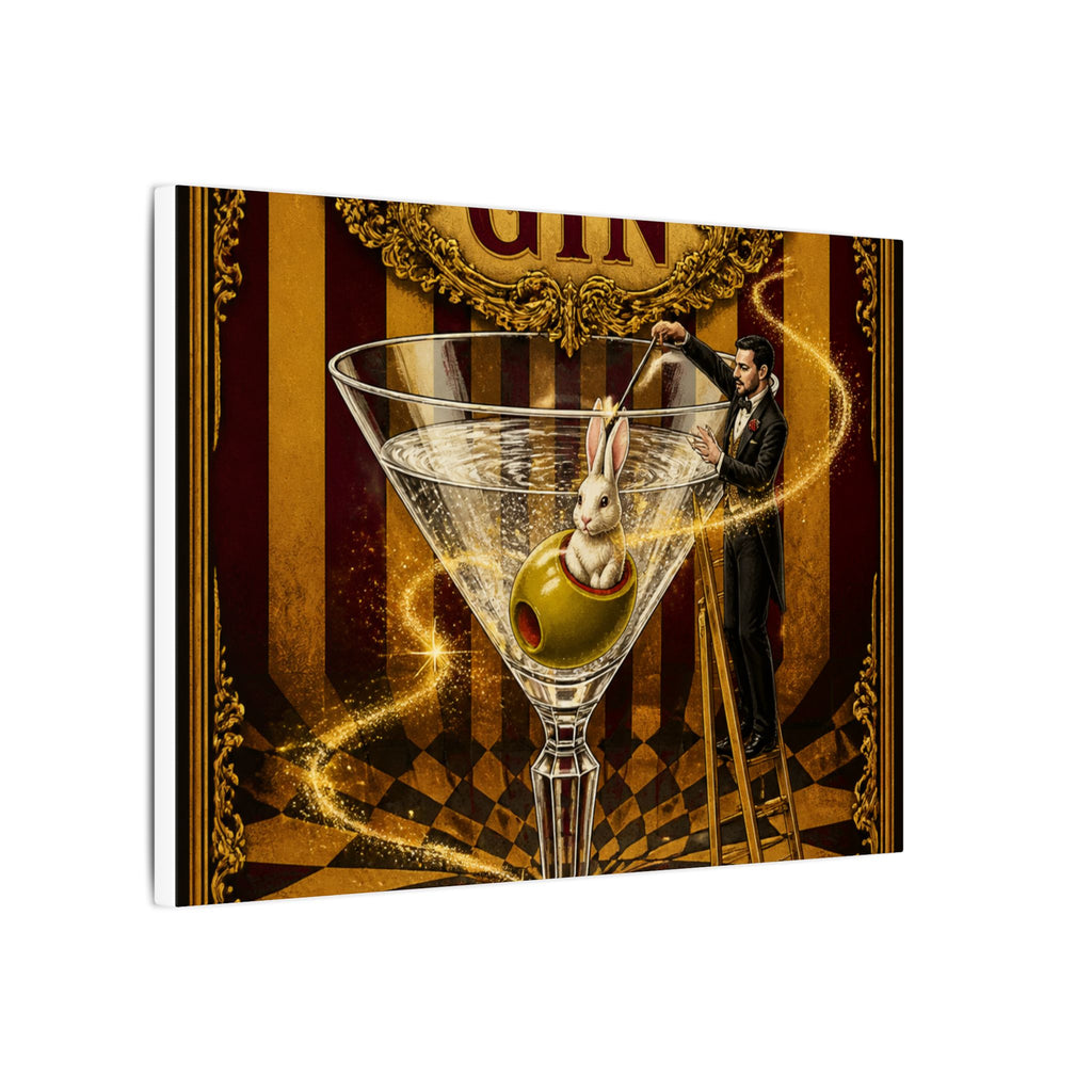 Martini Magician Wall Art Canvas 16×20 Baroque Home Office Decor Maximalist Print